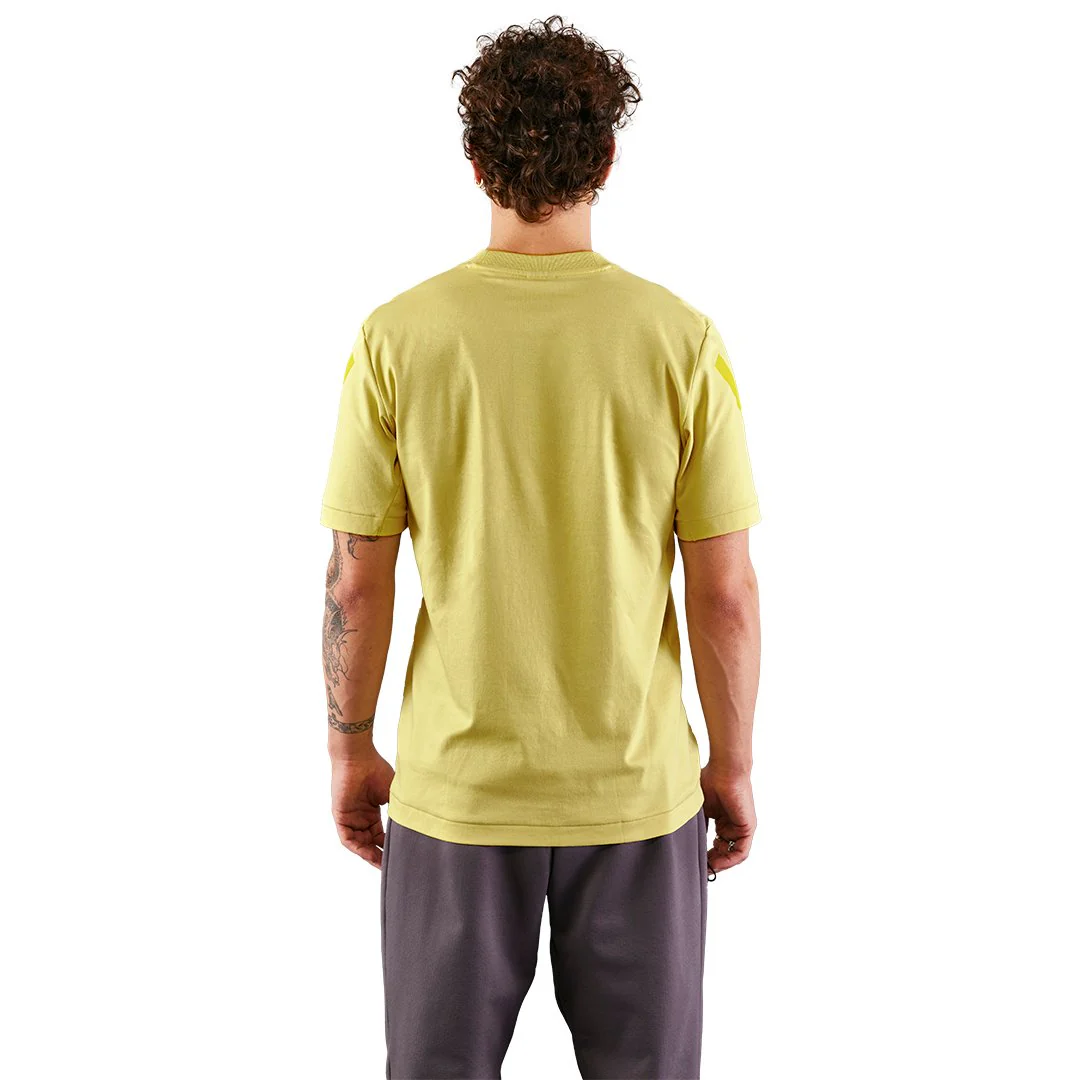 Mens adidas Real Urban T-Shirt Yellow - Image 3