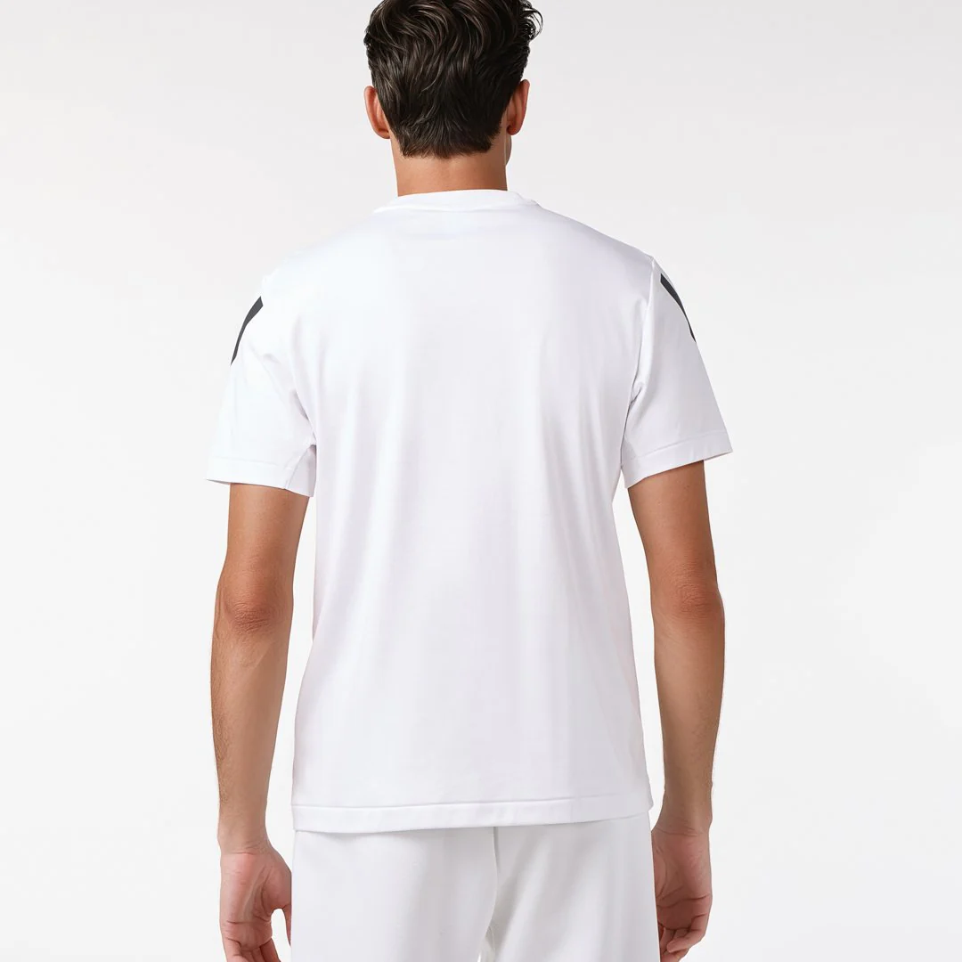 Mens adidas Real Urban T-Shirt White - Image 5