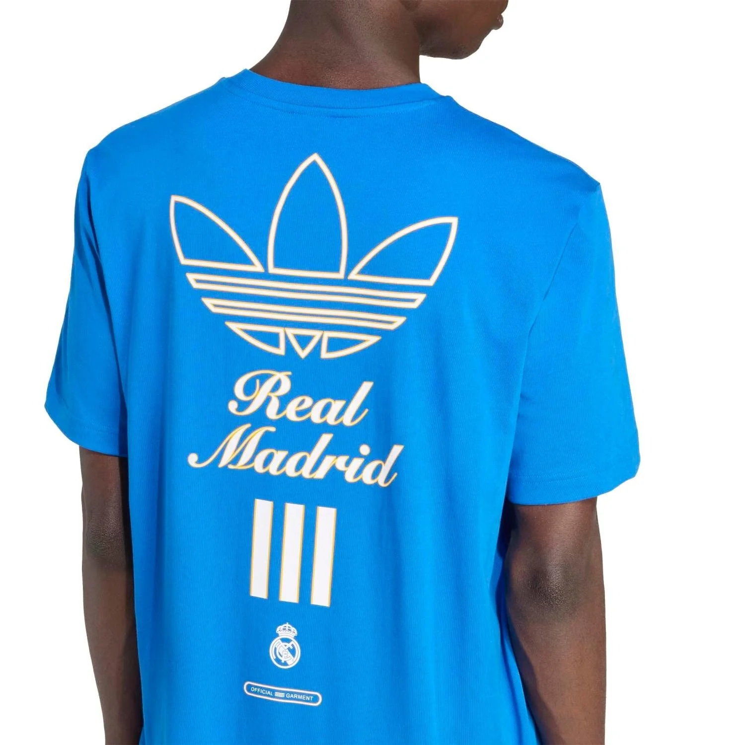 Mens adidas Originals Terrace Icons Graphic Shirt 25/26 Blue - Image 3