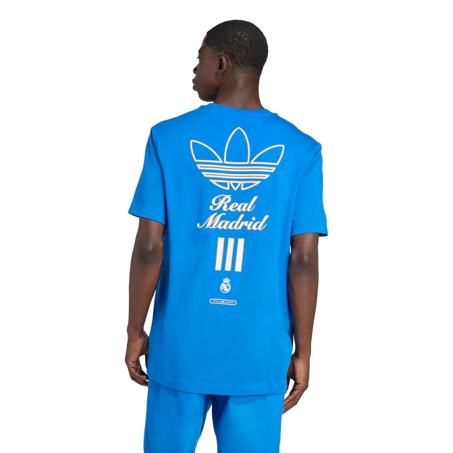 Mens adidas Originals Terrace Icons Graphic Shirt 25/26 Blue - Image 4