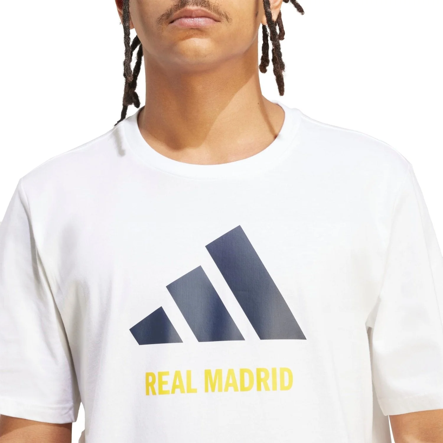 Mens adidas SZN Graphic T-Shirt 25/26 White - Image 4