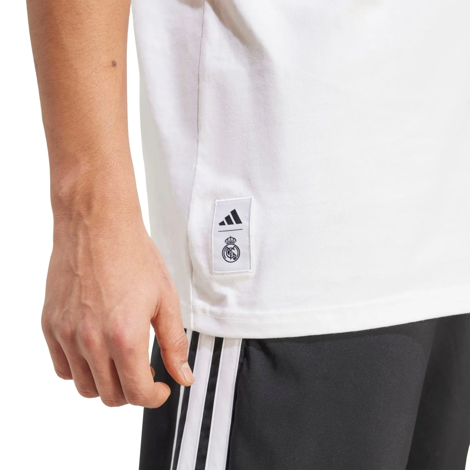 Mens adidas SZN Graphic T-Shirt 25/26 White - Image 5