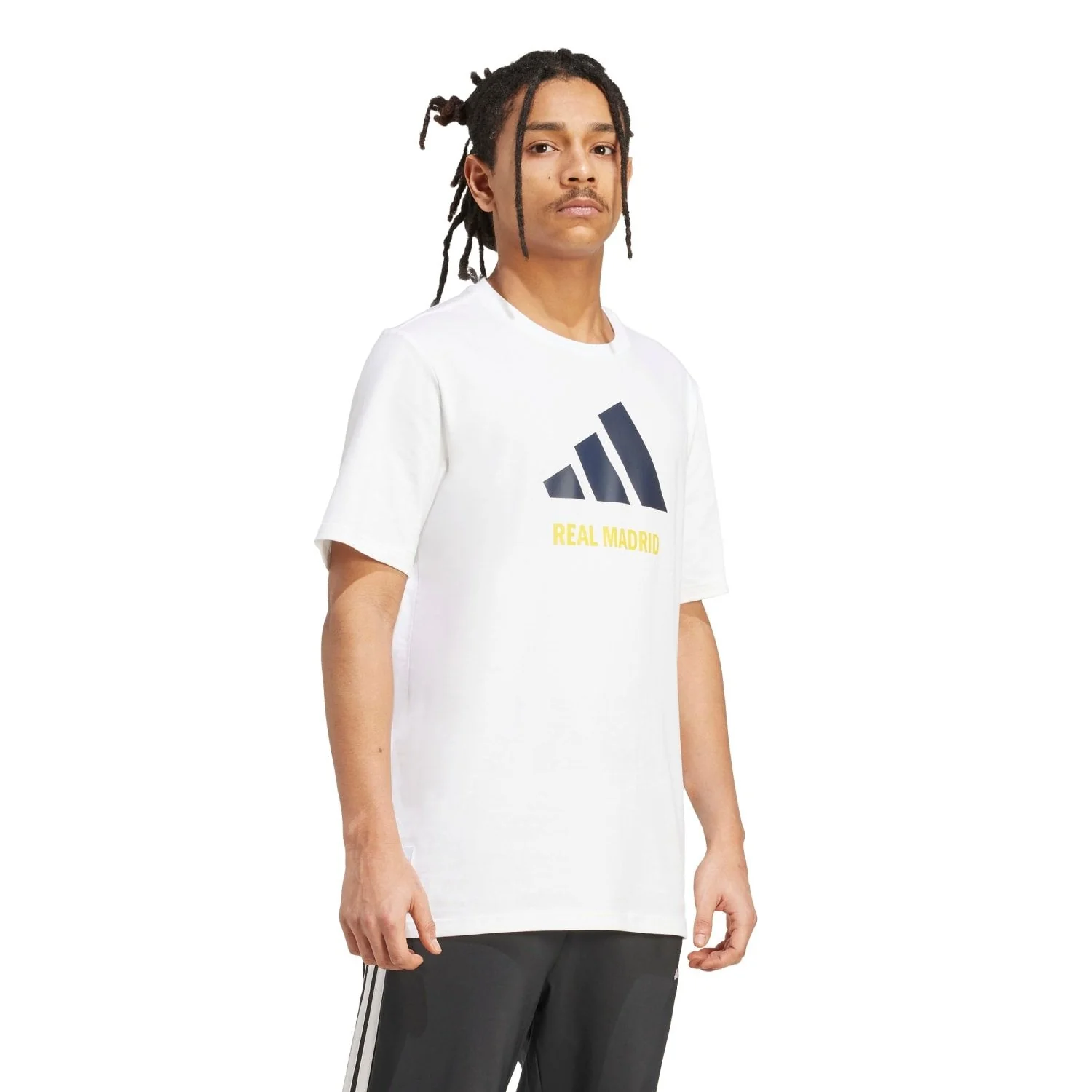 Mens adidas SZN Graphic T-Shirt 25/26 White - Image 6
