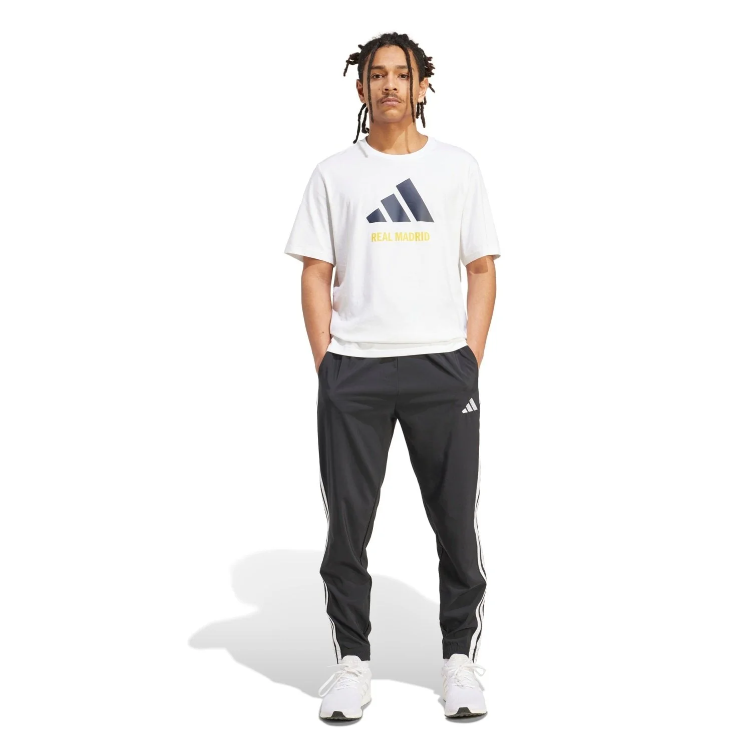Mens adidas SZN Graphic T-Shirt 25/26 White - Image 7