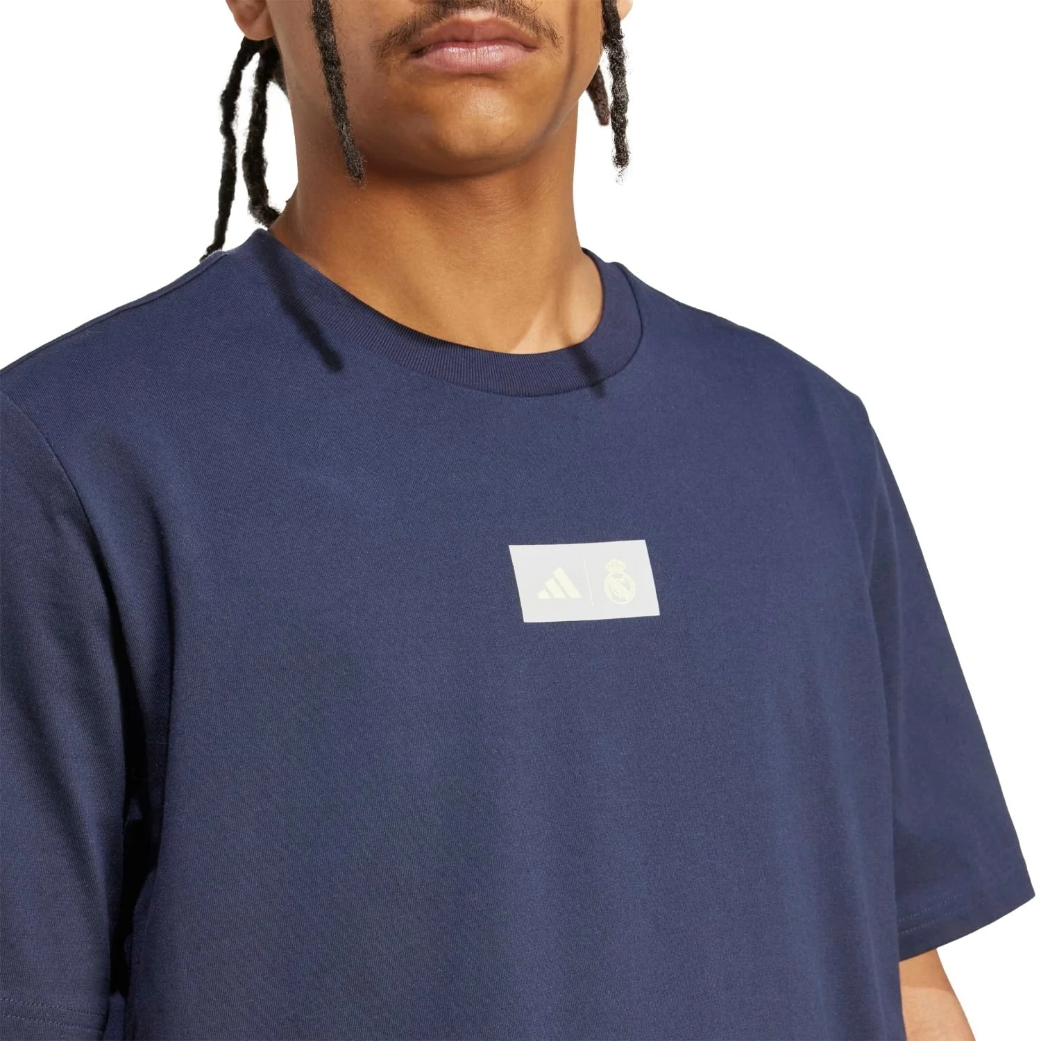 Mens adidas SZN Graphic T-Shirt 25/26 Navy - Image 4