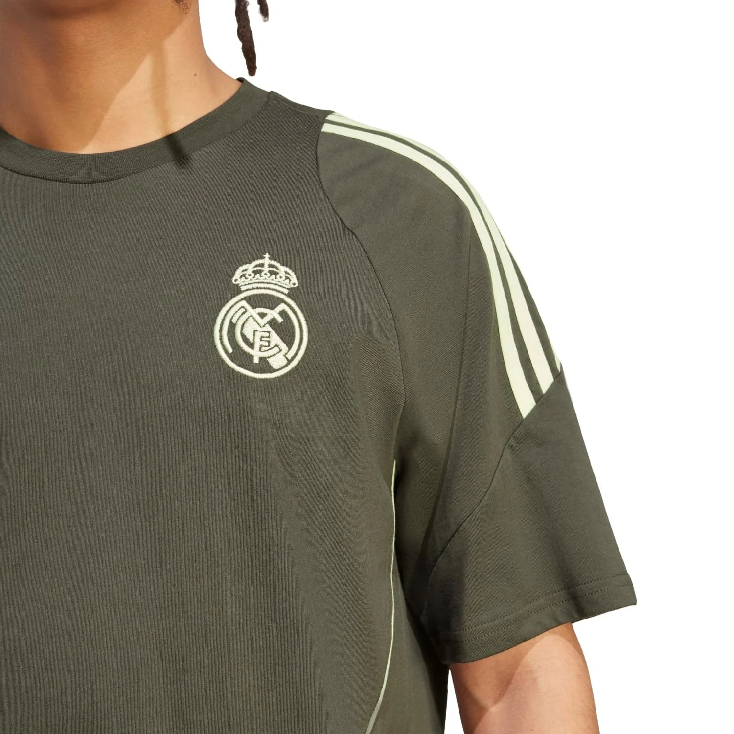 Mens adidas Training T-Shirt 25/26 Dark Olive - Image 5