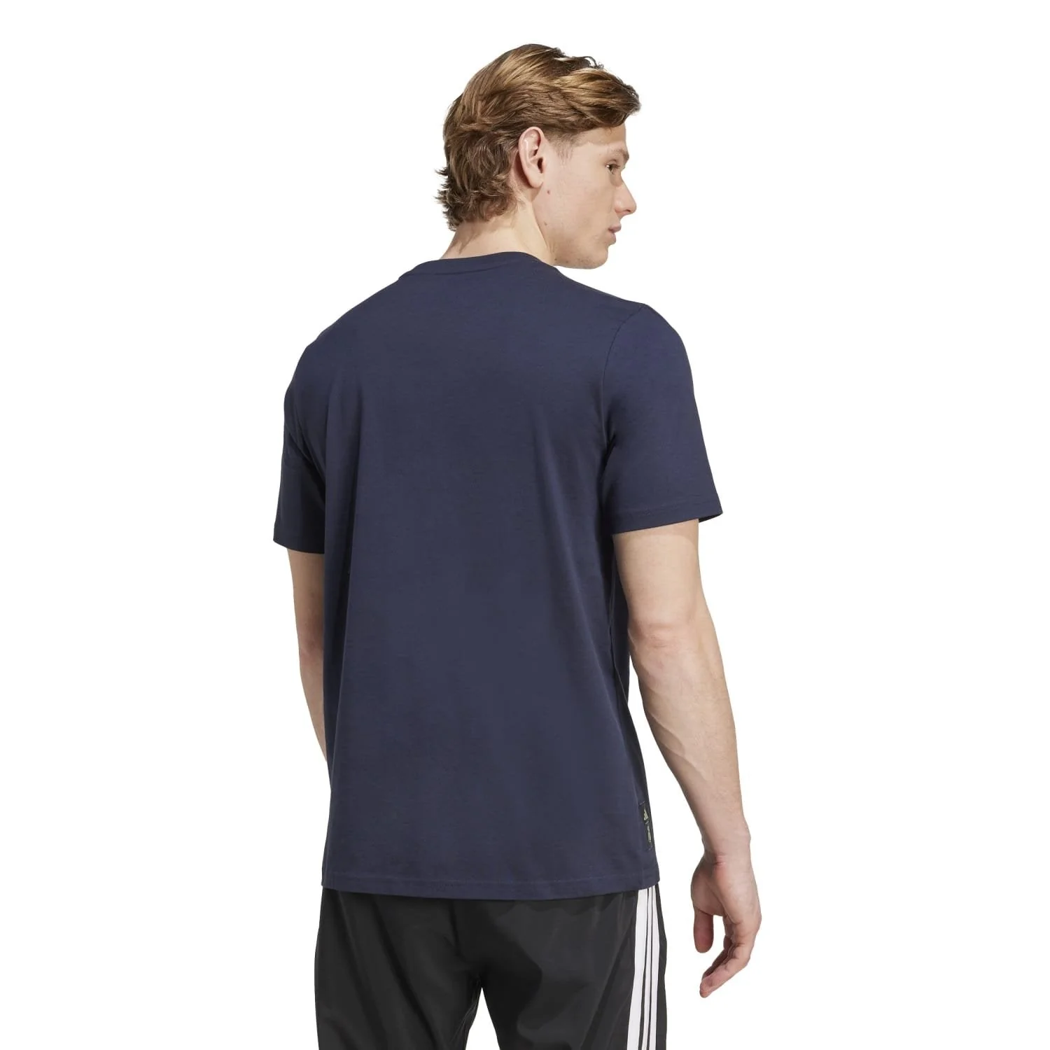 Mens adidas SZN T-Shirt 25/26 Navy - Image 3