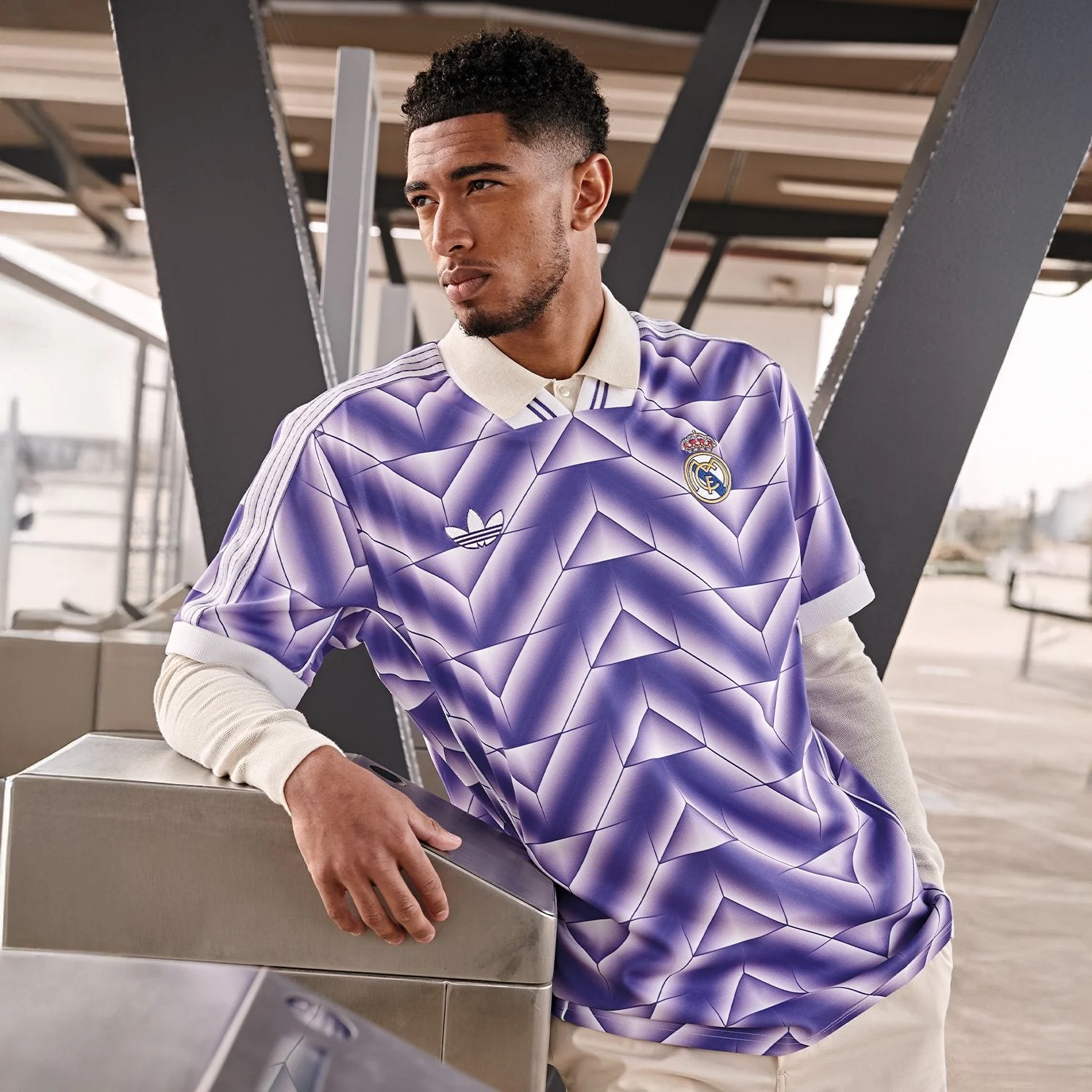 Mens adidas Originals LFSTLR Jersey 25/26 Purple - Image 3