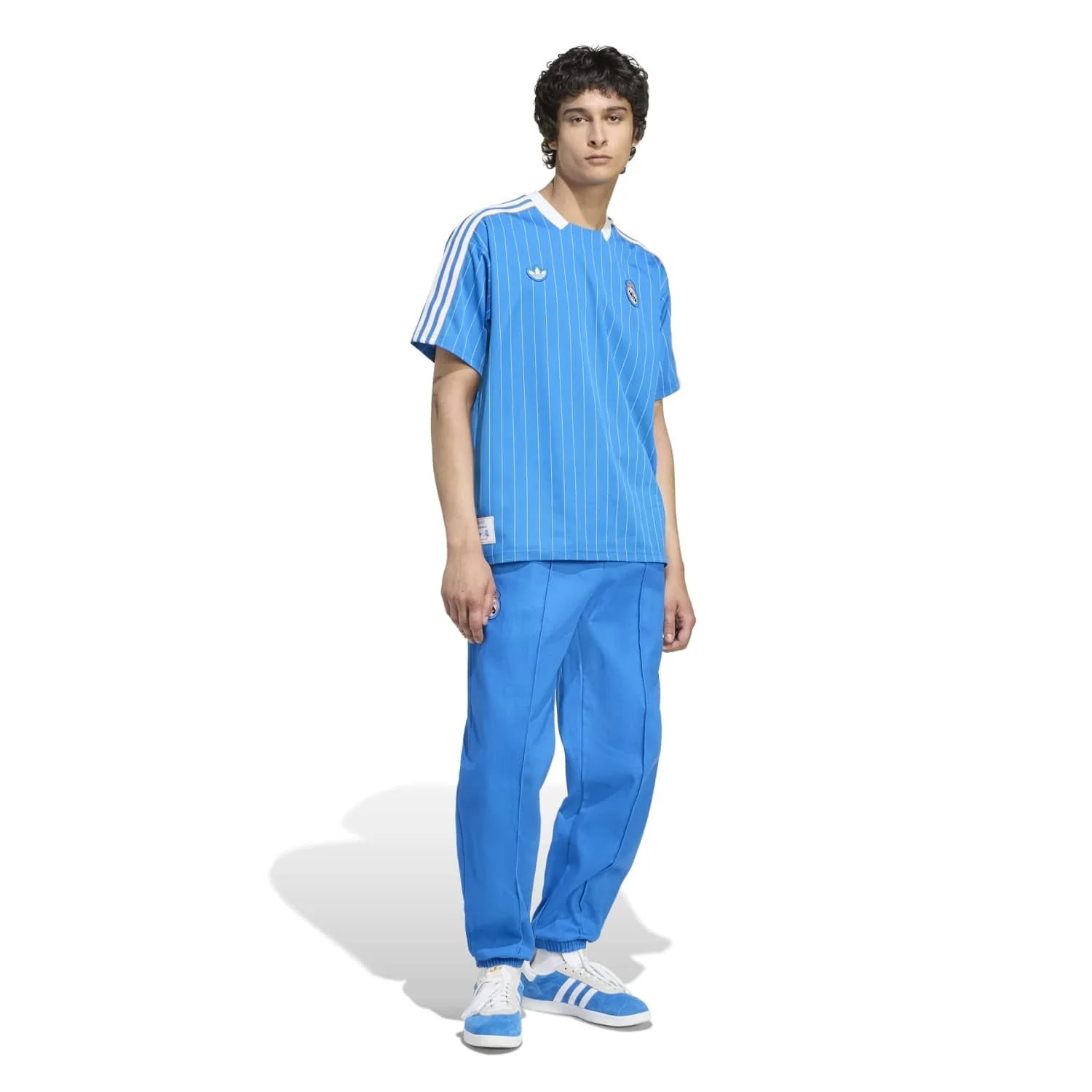 Mens adidas Originals Terrace Icons Shirt 25/26 Blue - Image 4