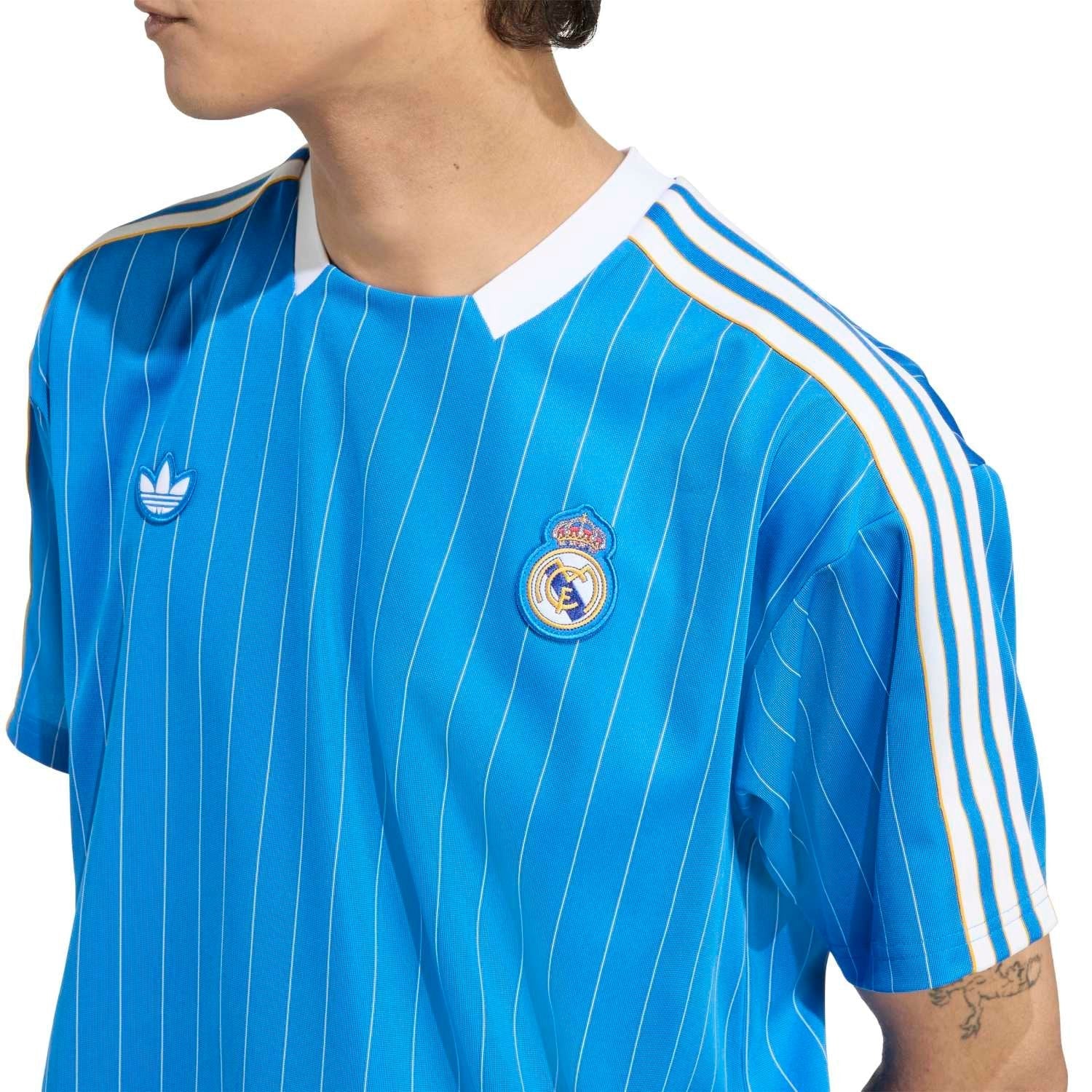 Mens adidas Originals Terrace Icons Shirt 25/26 Blue - Image 8