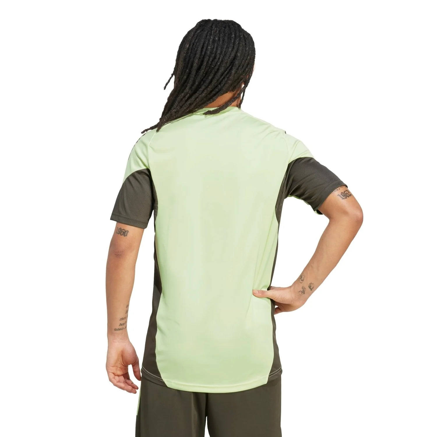 Mens adidas Training Shirt 25/26 Lime Green - Image 5