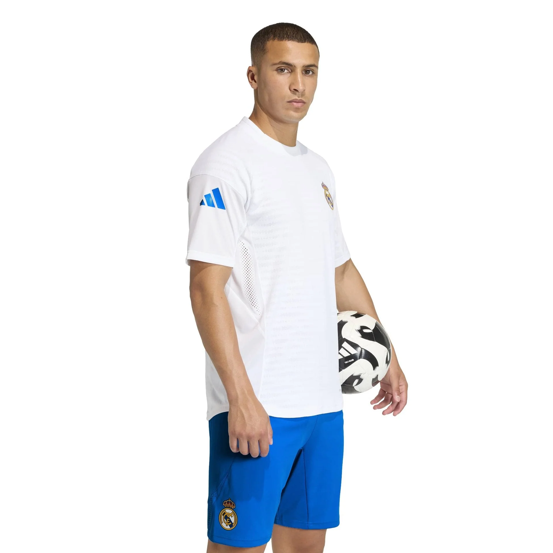 Mens adidas UCL Pro Training Shirt 25/26 White - Image 3
