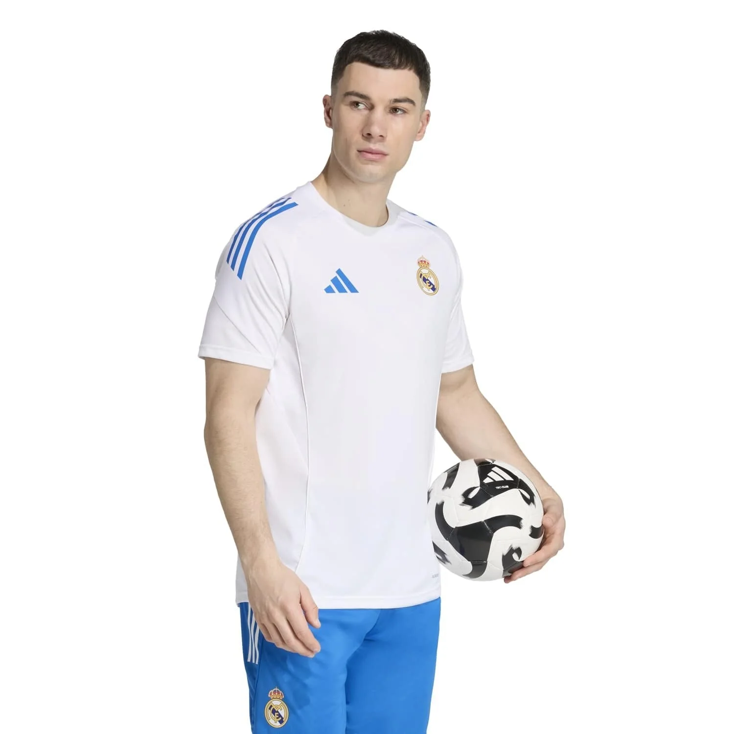 Mens adidas UCL Training Shirt 25/26 White - Image 4