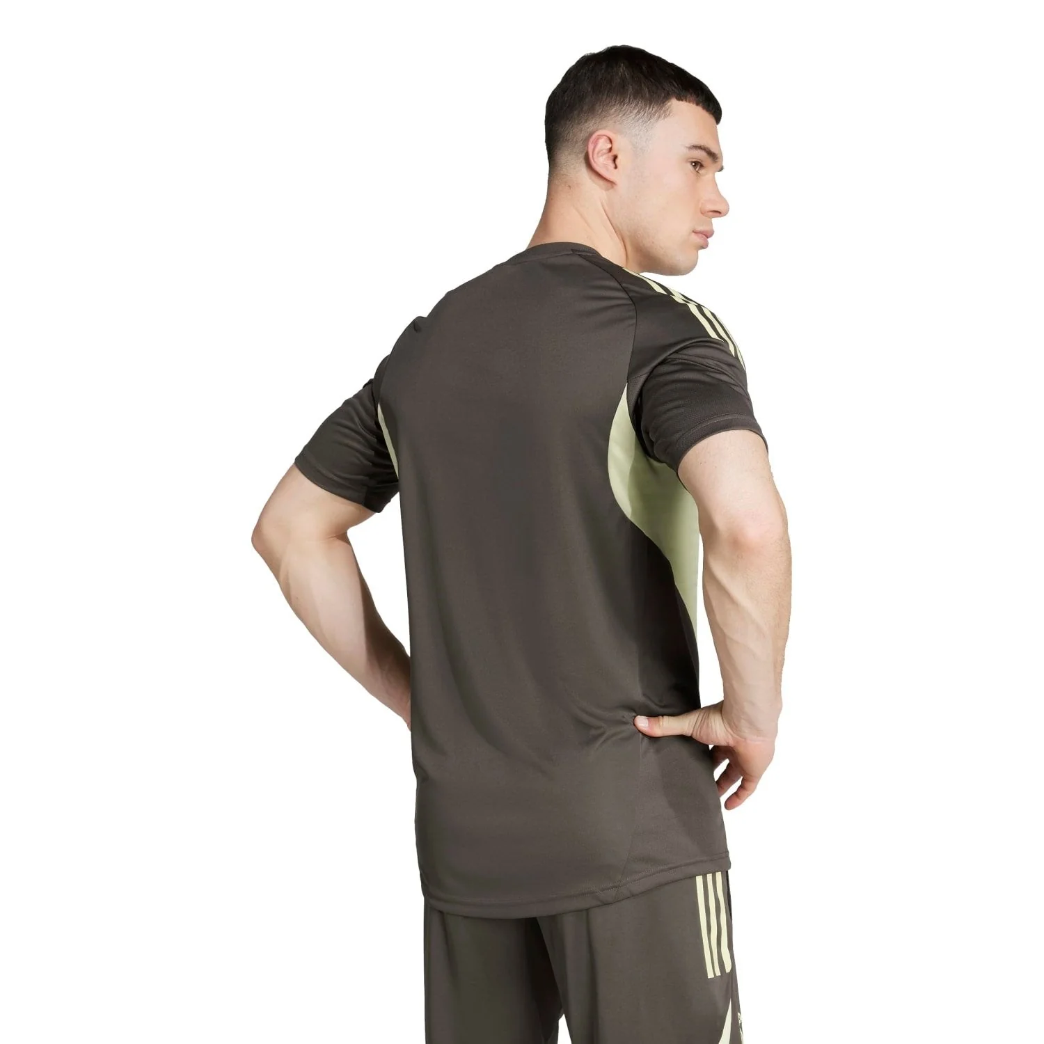 Mens adidas Training Shirt 25/26 Dark Olive - Image 4