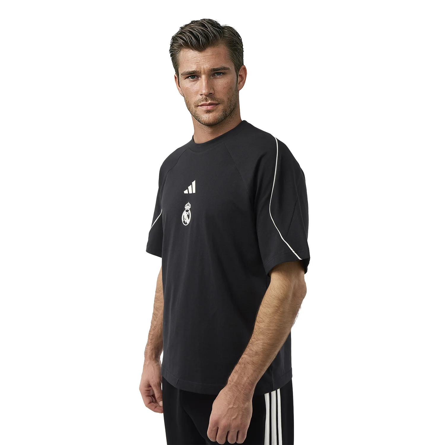 Mens adidas Stadium T-Shirt White - Image 4