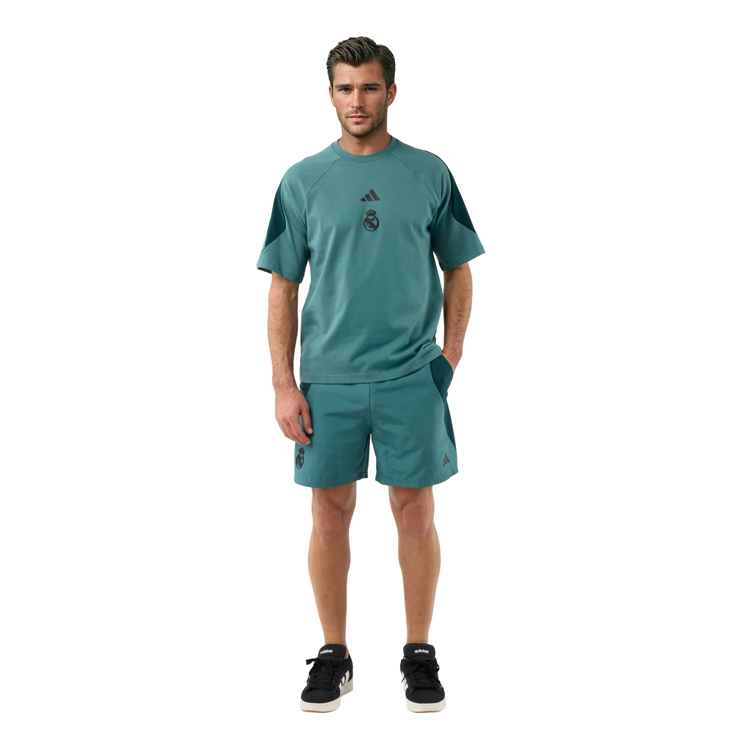 Mens adidas Stadium T-Shirt Green - Image 7