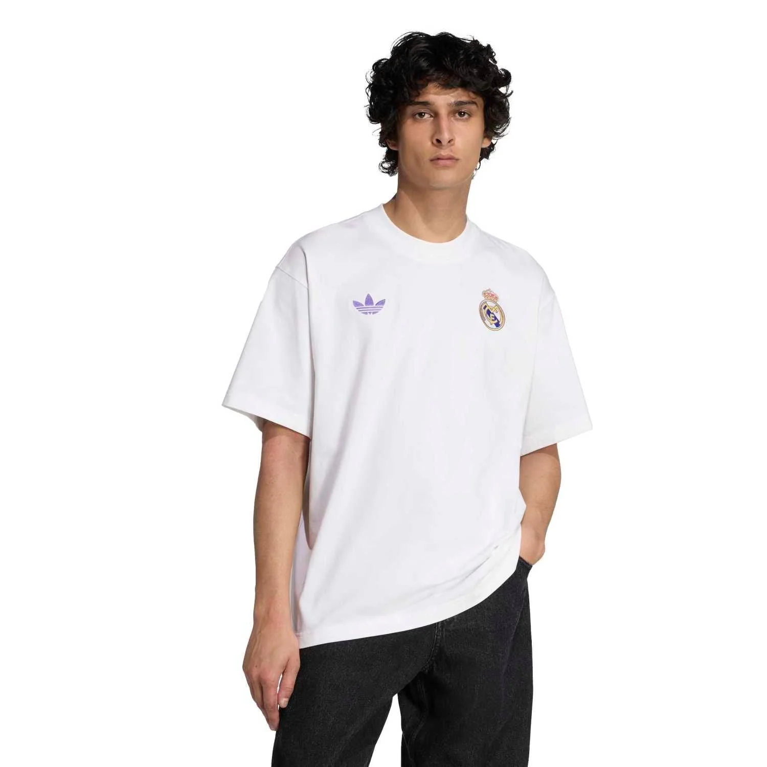 Mens adidas Originals LFSTLR T-Shirt 25/26 White - Image 3