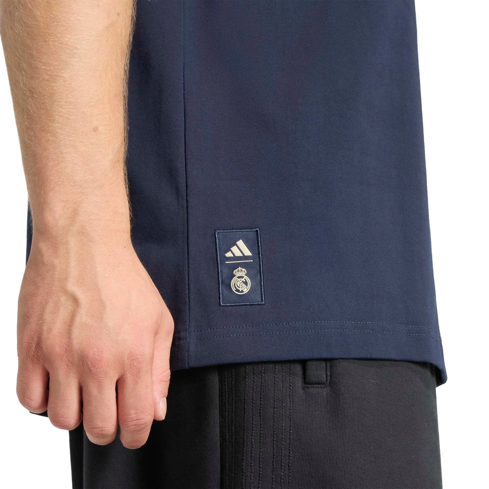 Mens adidas Heritage Pack T-Shirt Navy | 1957 - Image 4