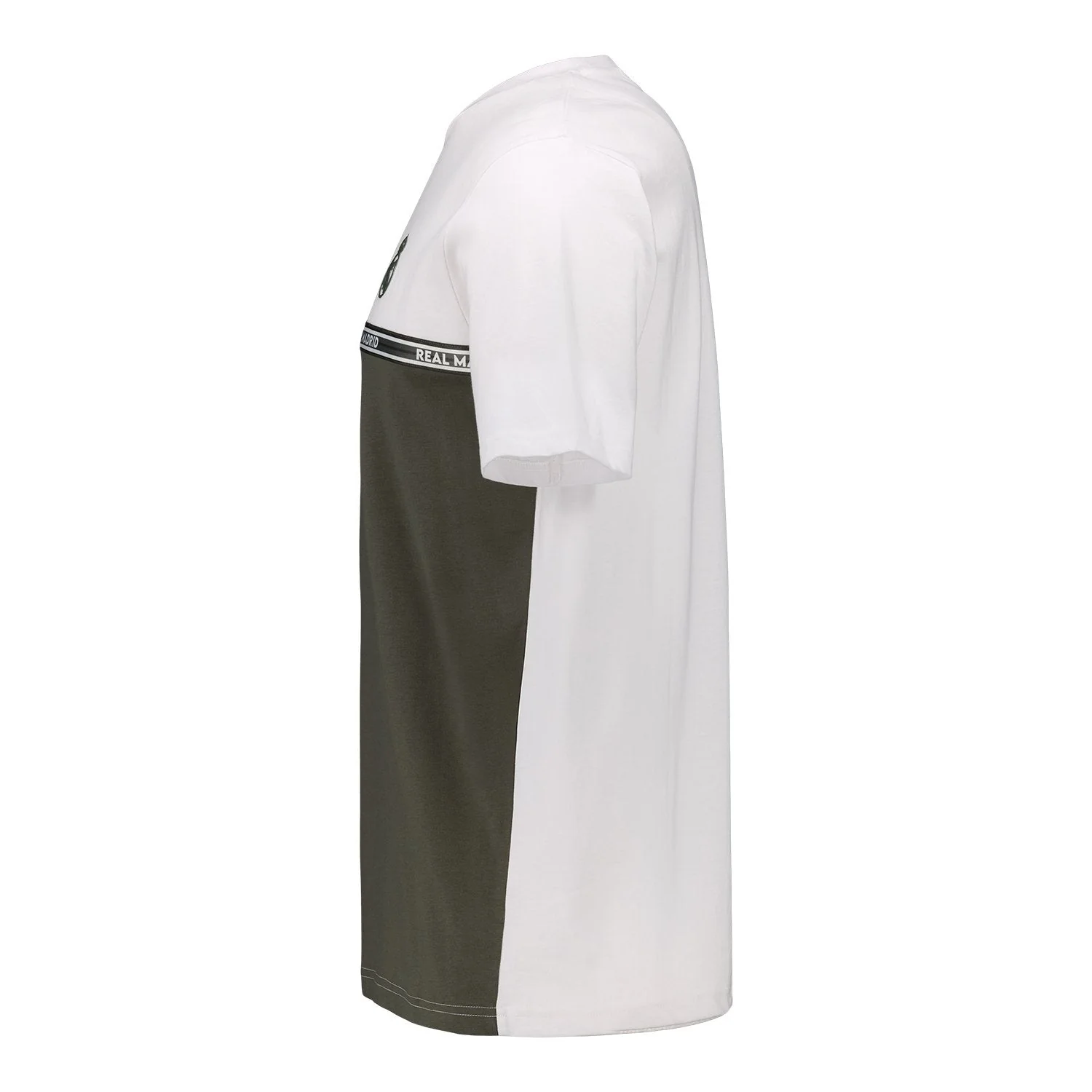 Mens Tape Block T-Shirt White - Image 4