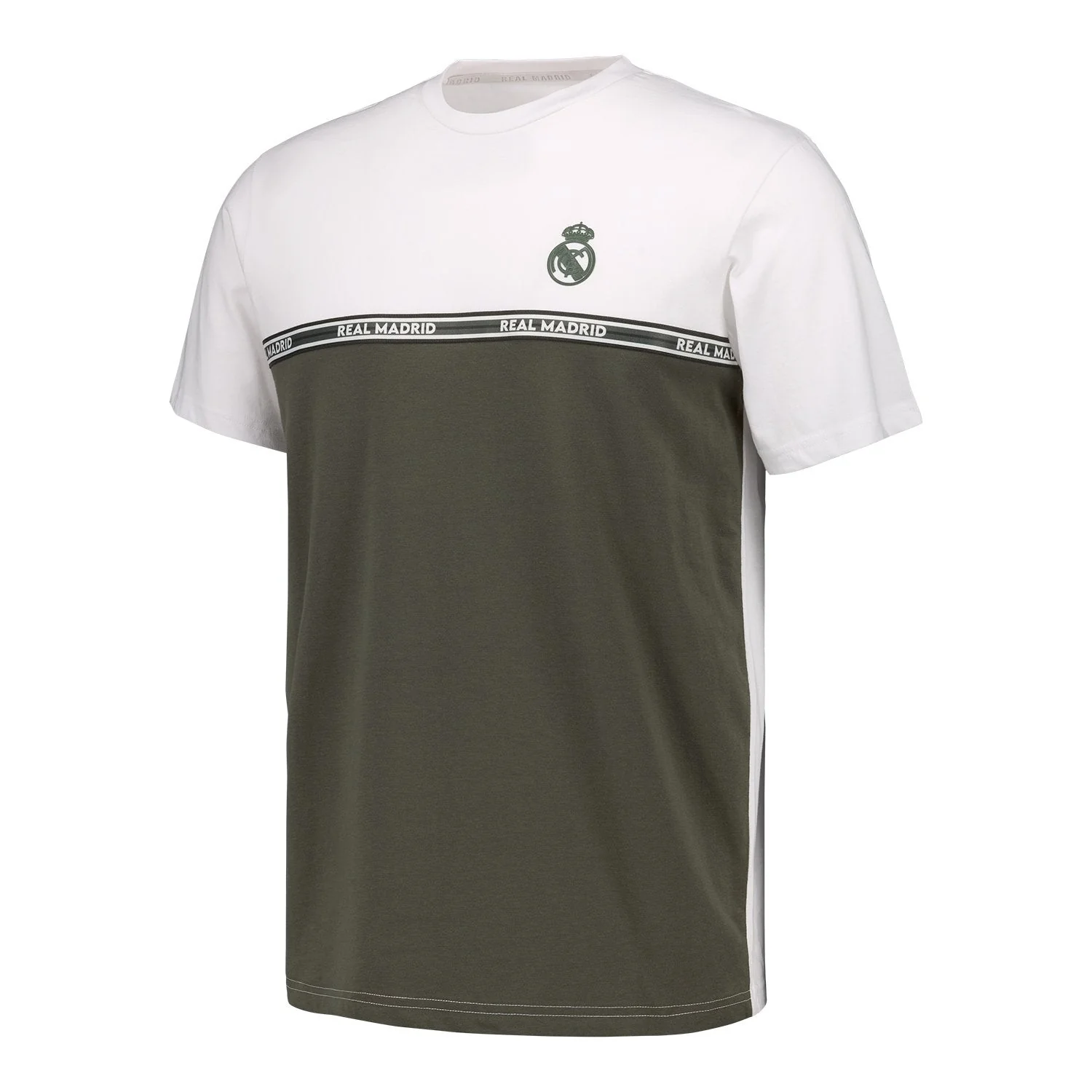 Mens Tape Block T-Shirt White - Image 5