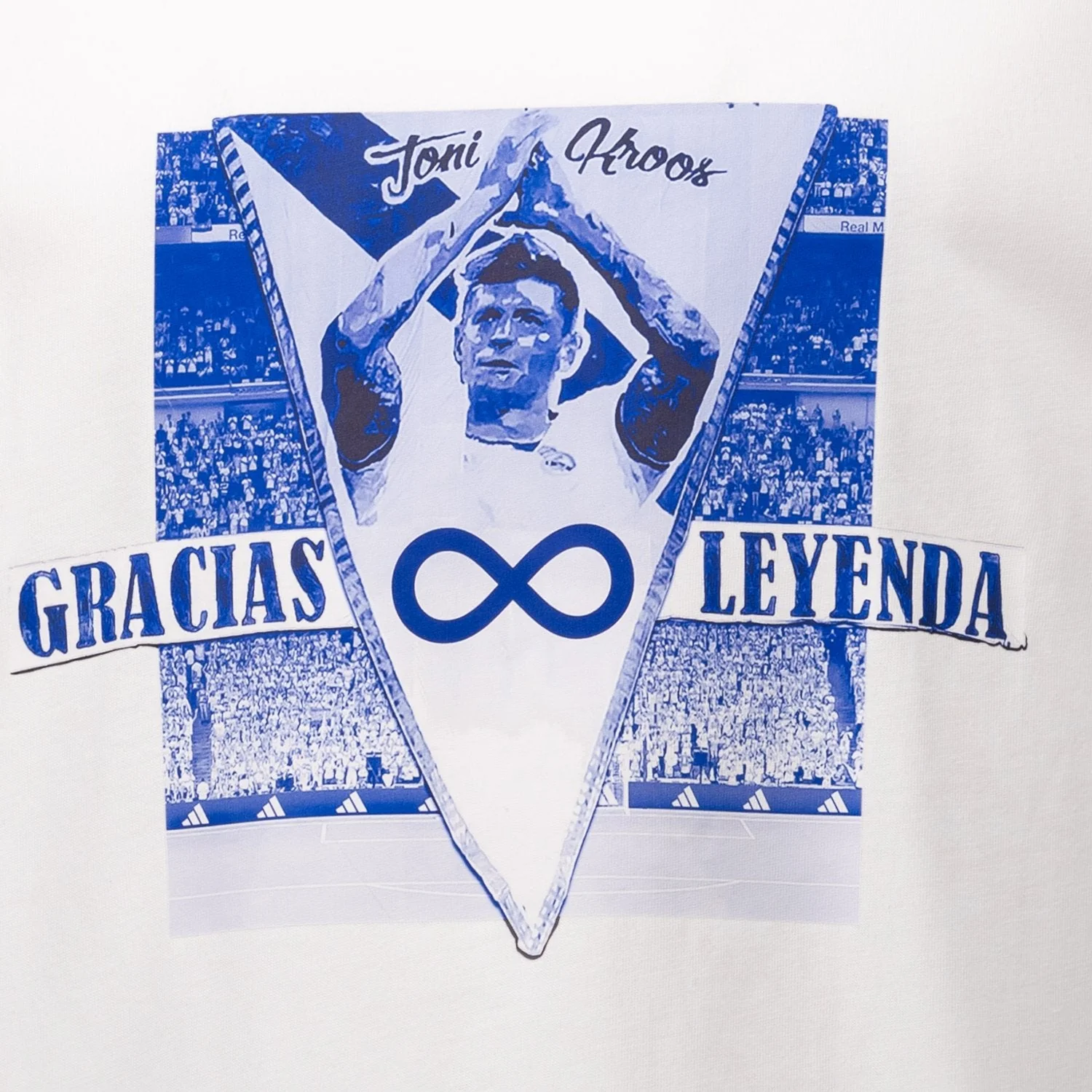 Mens T-Shirt Kroos adidas Magic Moments White - Image 3