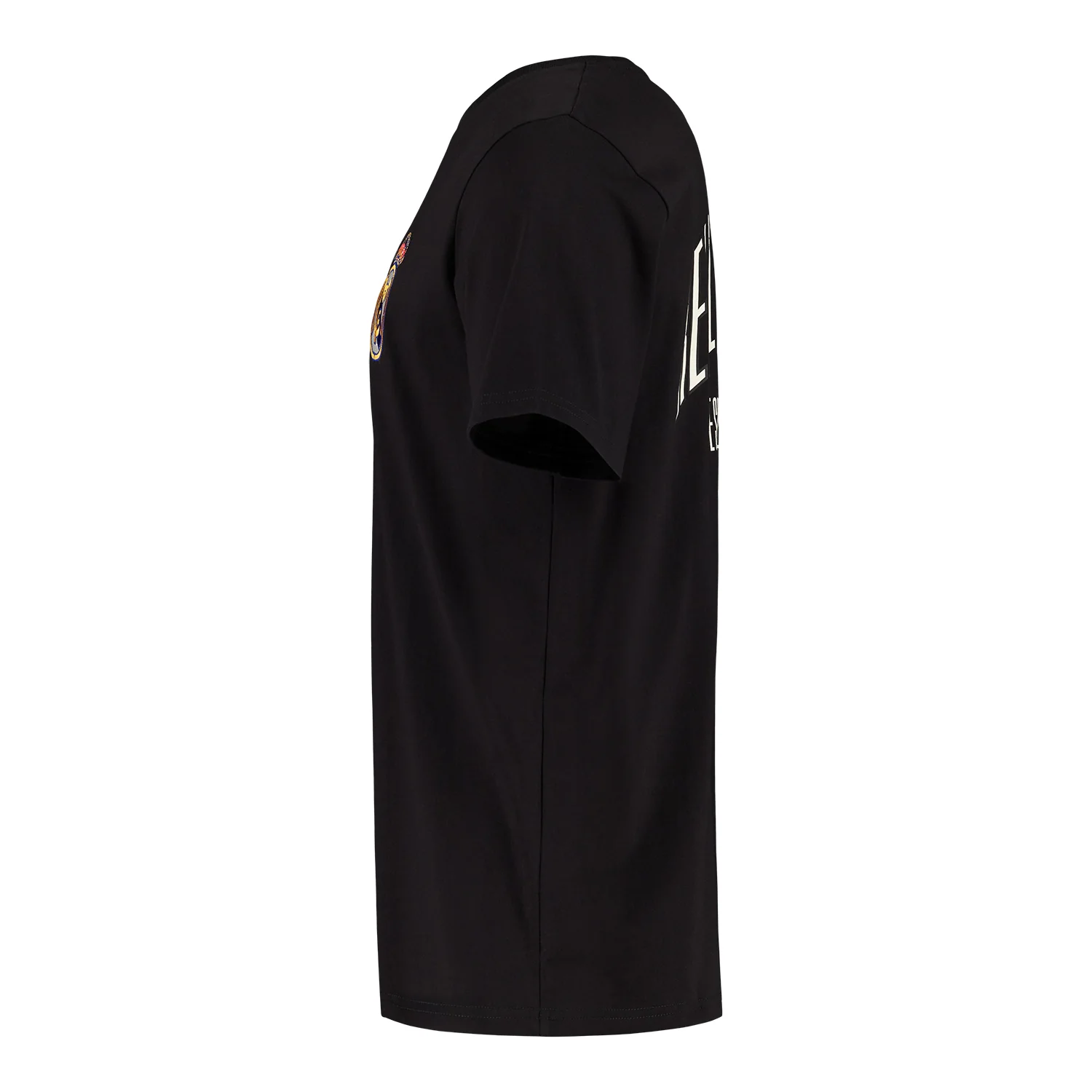 Mens Collegiate T-Shirt Black - Image 3