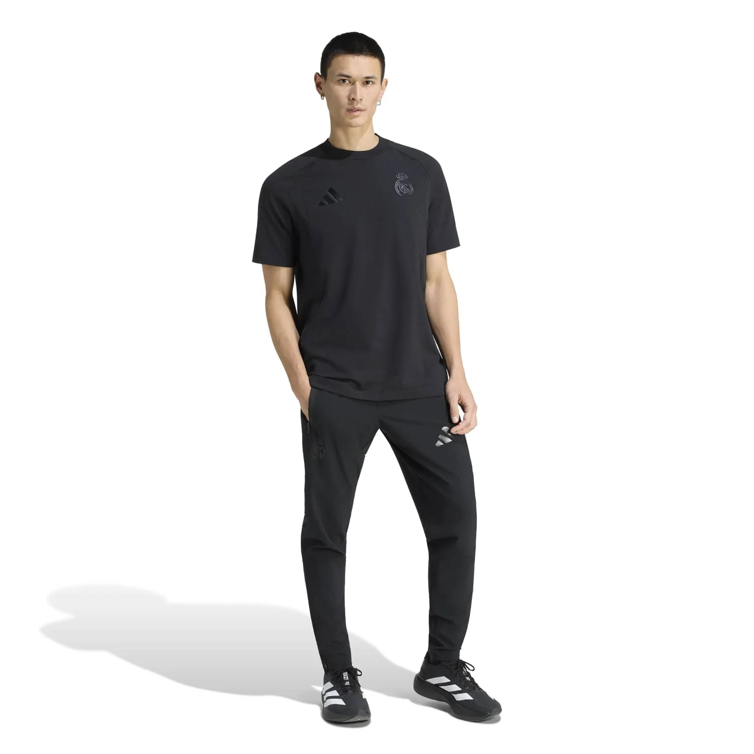Mens adidas Tiro Travel 25/26 Black T-Shirt - Image 4
