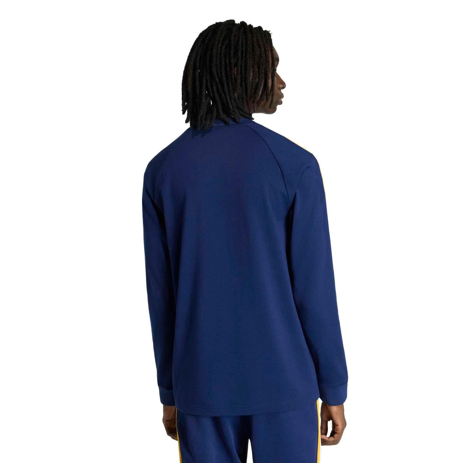 Mens Long Sleeve T-Shirt adidas Originals 25/26 Navy Blue - Image 3