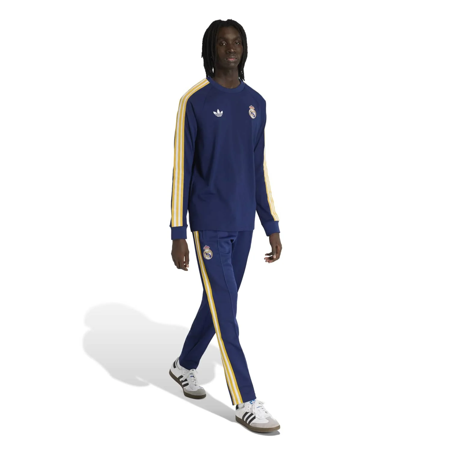 Mens Long Sleeve T-Shirt adidas Originals 25/26 Navy Blue - Image 6