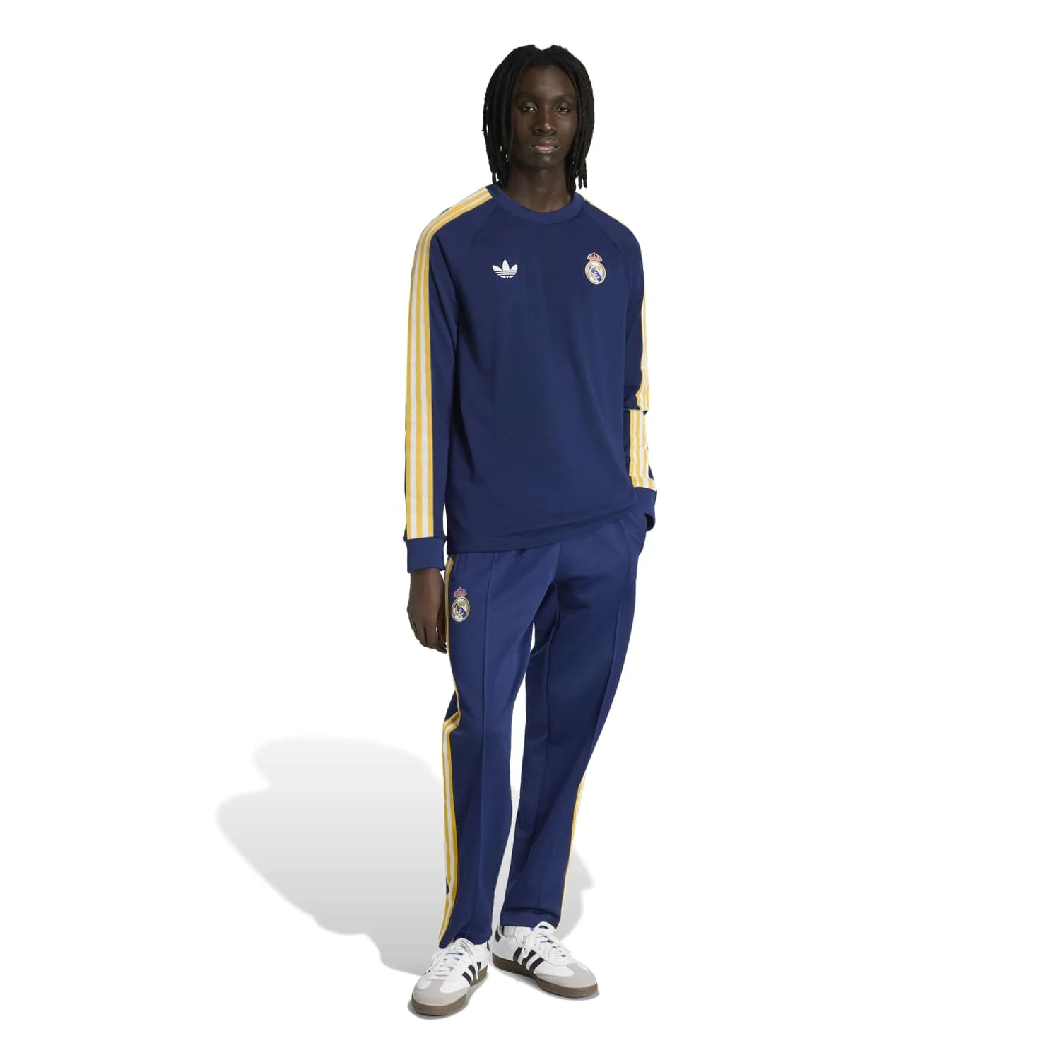Mens Long Sleeve T-Shirt adidas Originals 25/26 Navy Blue - Image 7
