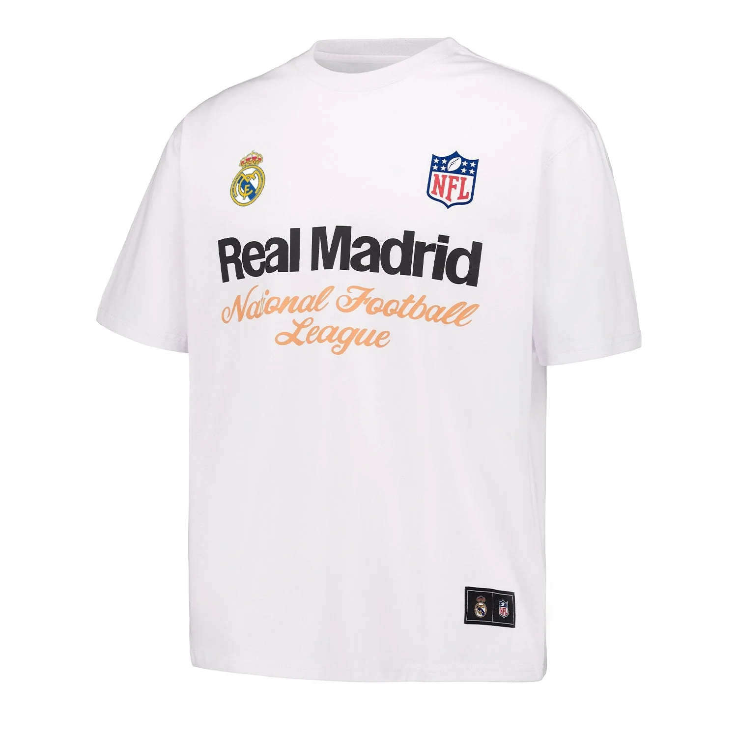 Men’s Real Madrid x NFL White T-Shirt - Image 3