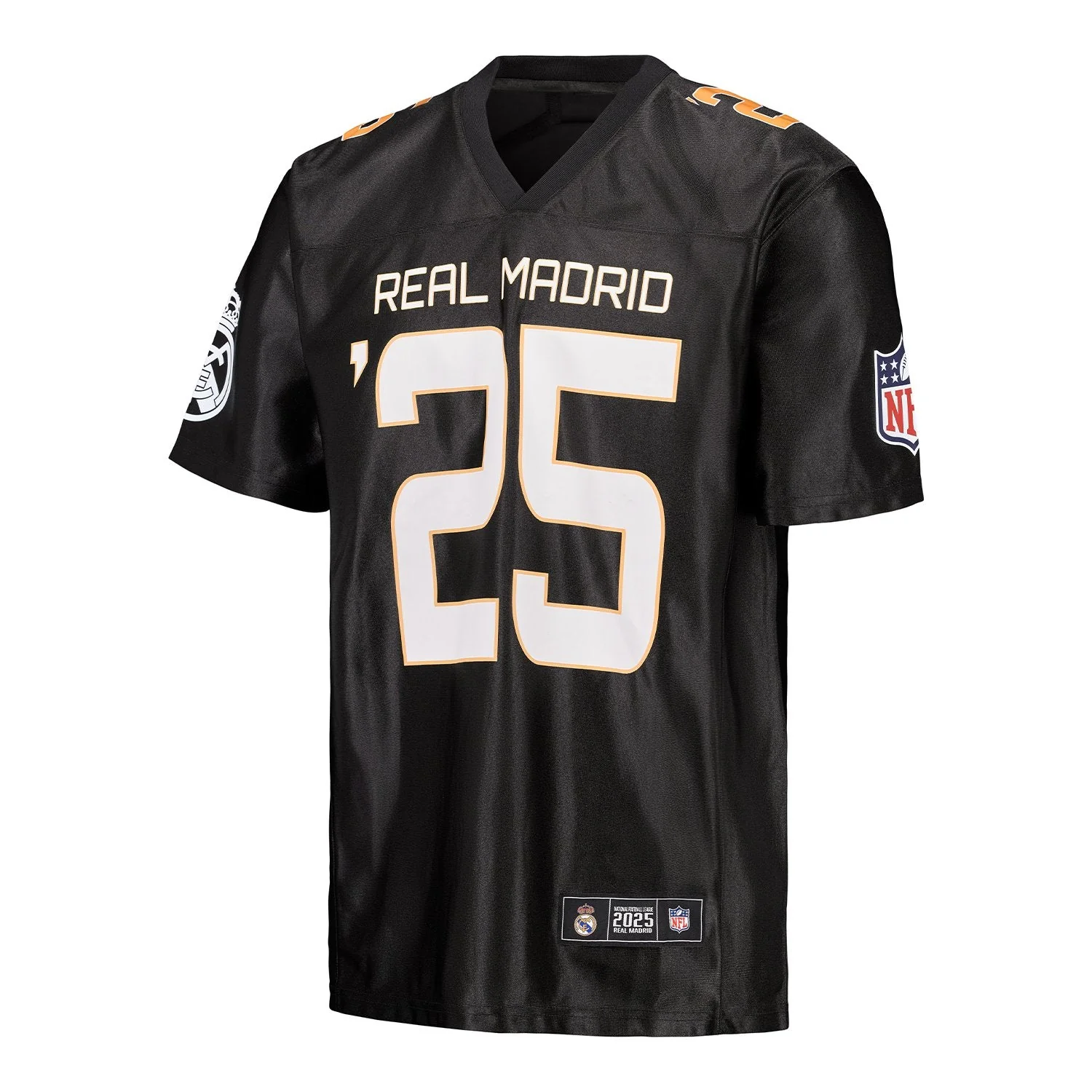 Men’s Real Madrid x NFL Black T-Shirt - Image 4