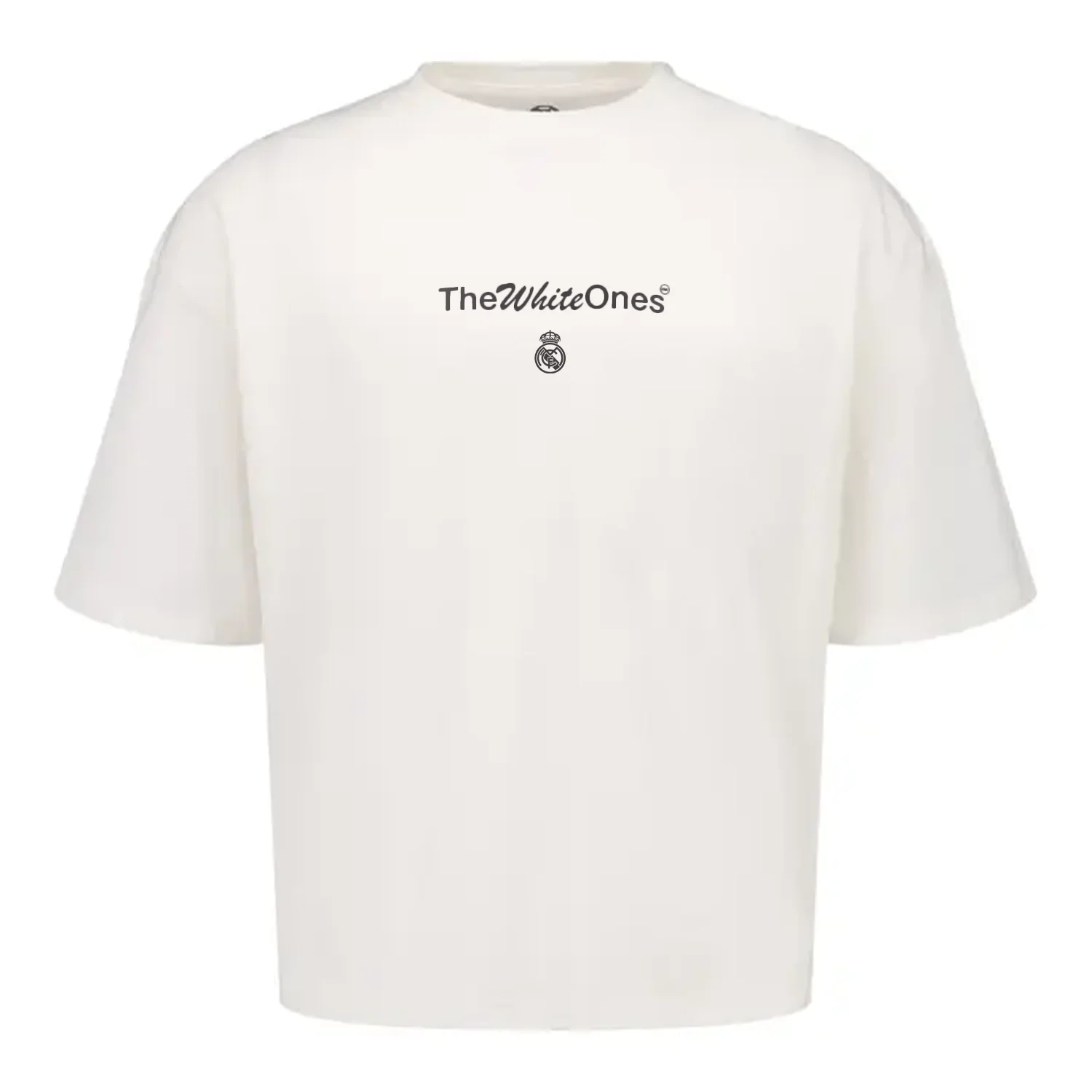 Mens The White Ones Text T-Shirt White - Image 2