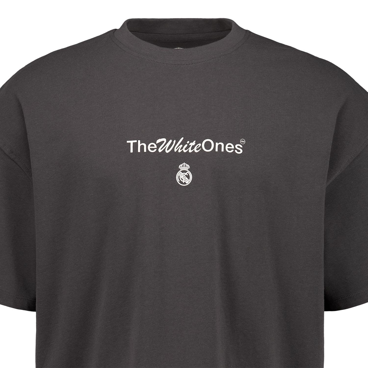 Mens The White Ones Text T-Shirt Black - Image 3