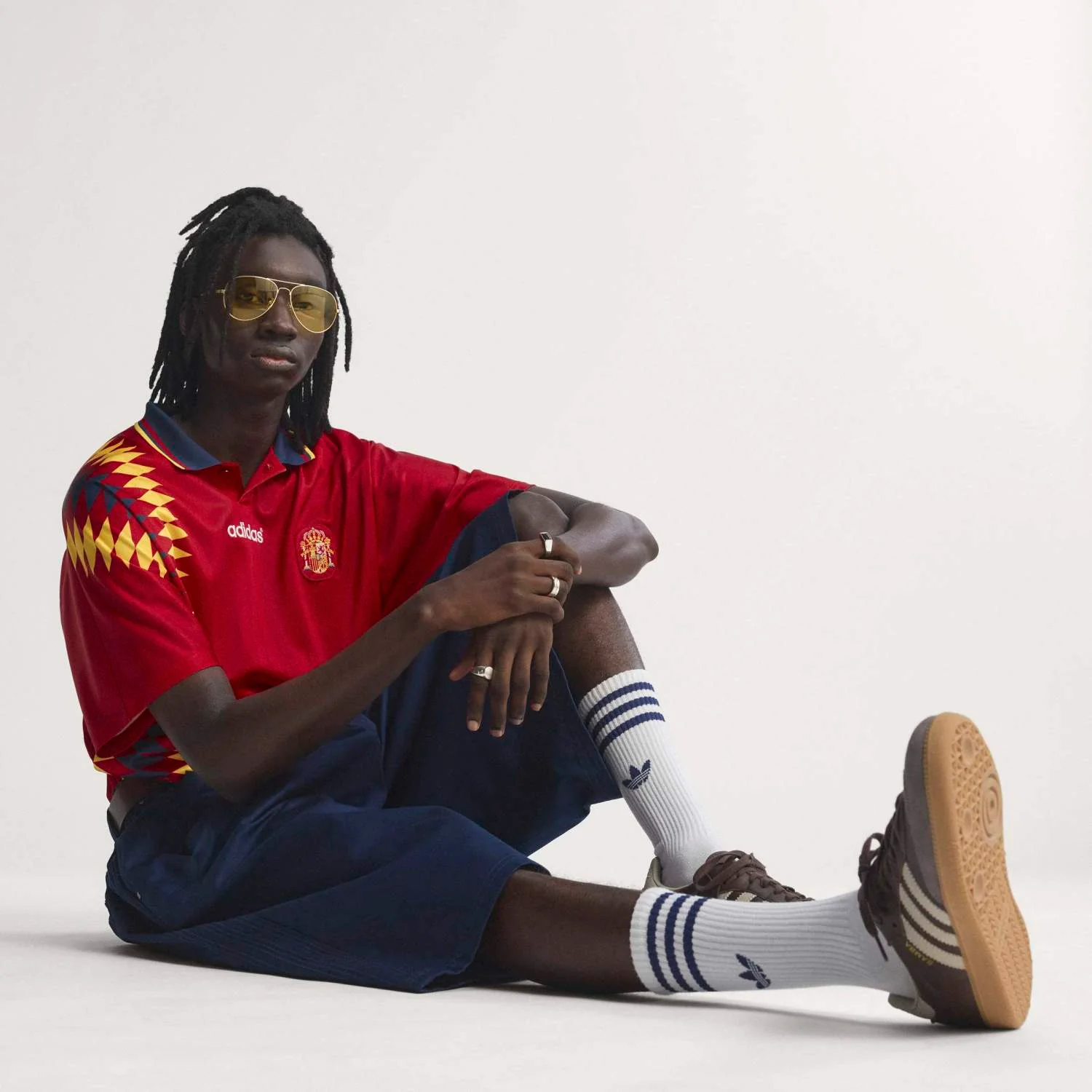 Spain Mens Home Retro Jersey 1996 Red - Image 12