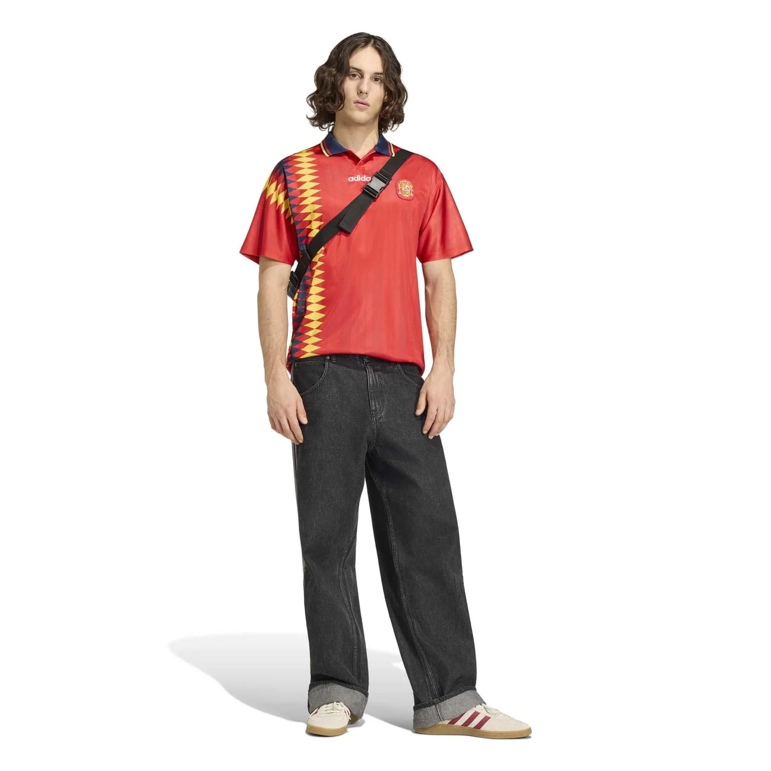 Spain Mens Home Retro Jersey 1996 Red - Image 5