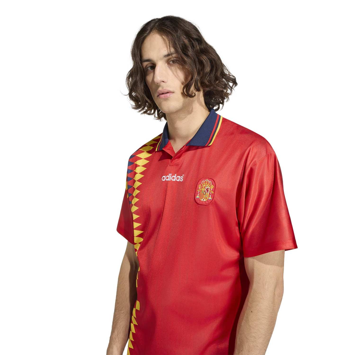 Spain Mens Home Retro Jersey 1996 Red - Image 6