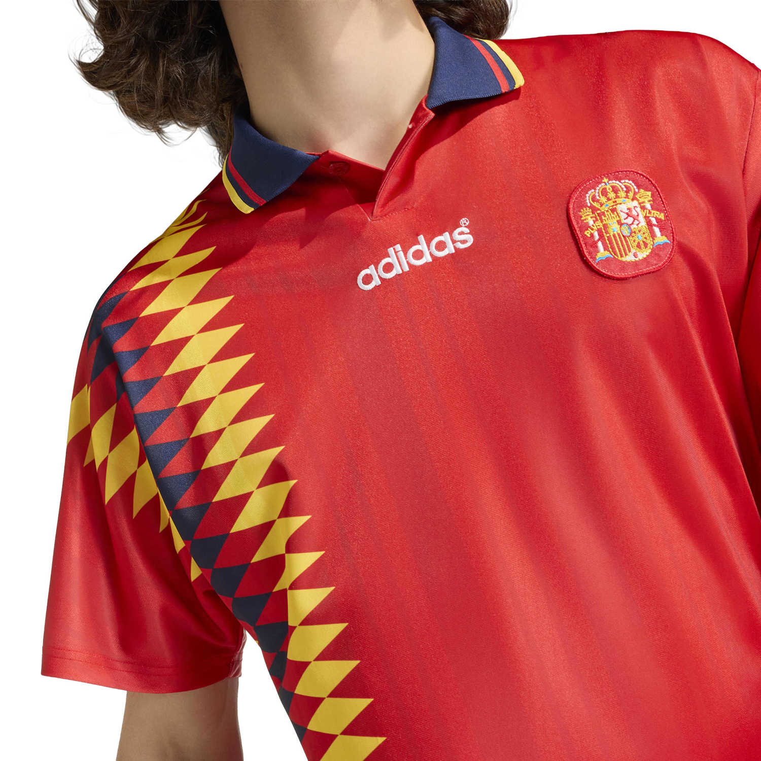Spain Mens Home Retro Jersey 1996 Red - Image 7