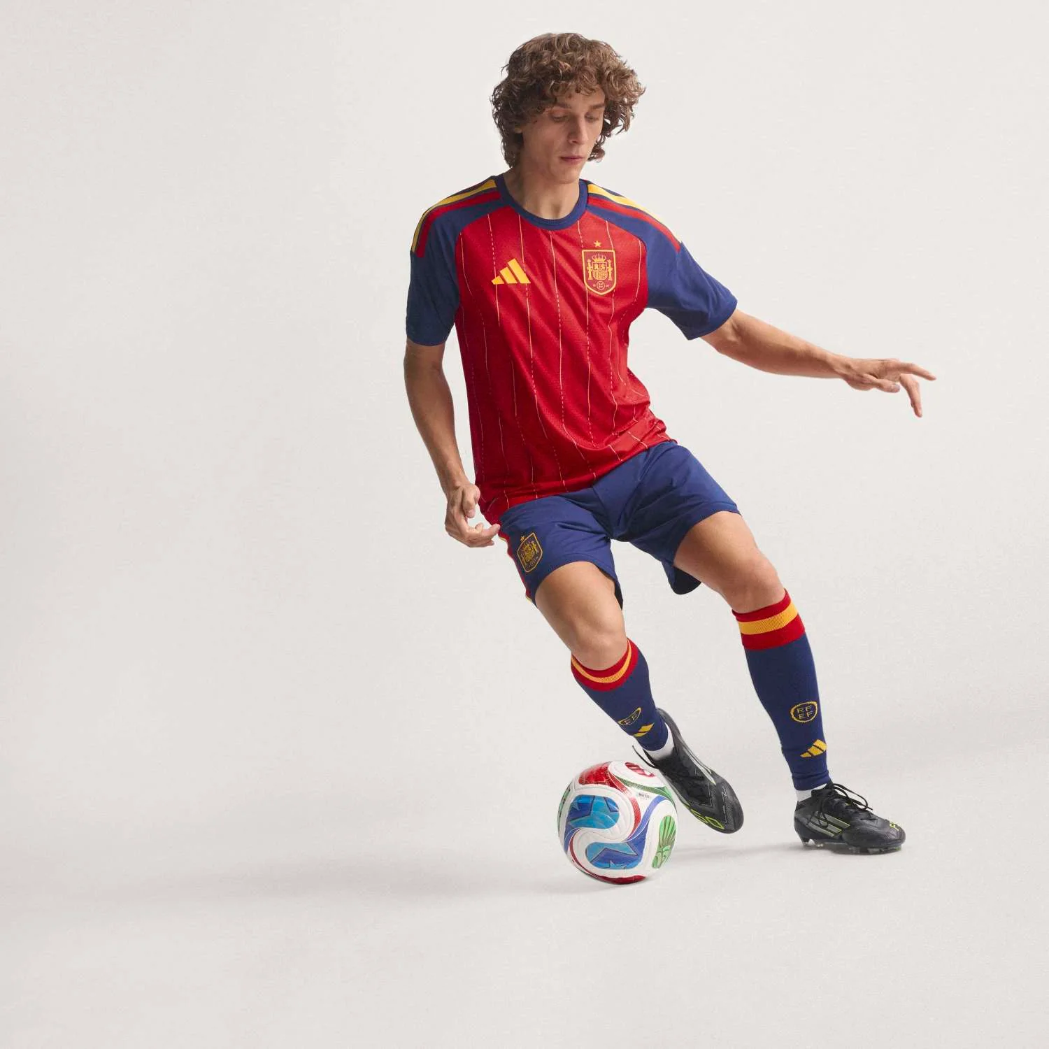 Spain Mens Authentic Home Jersey World Cup 2026 Red - Image 12