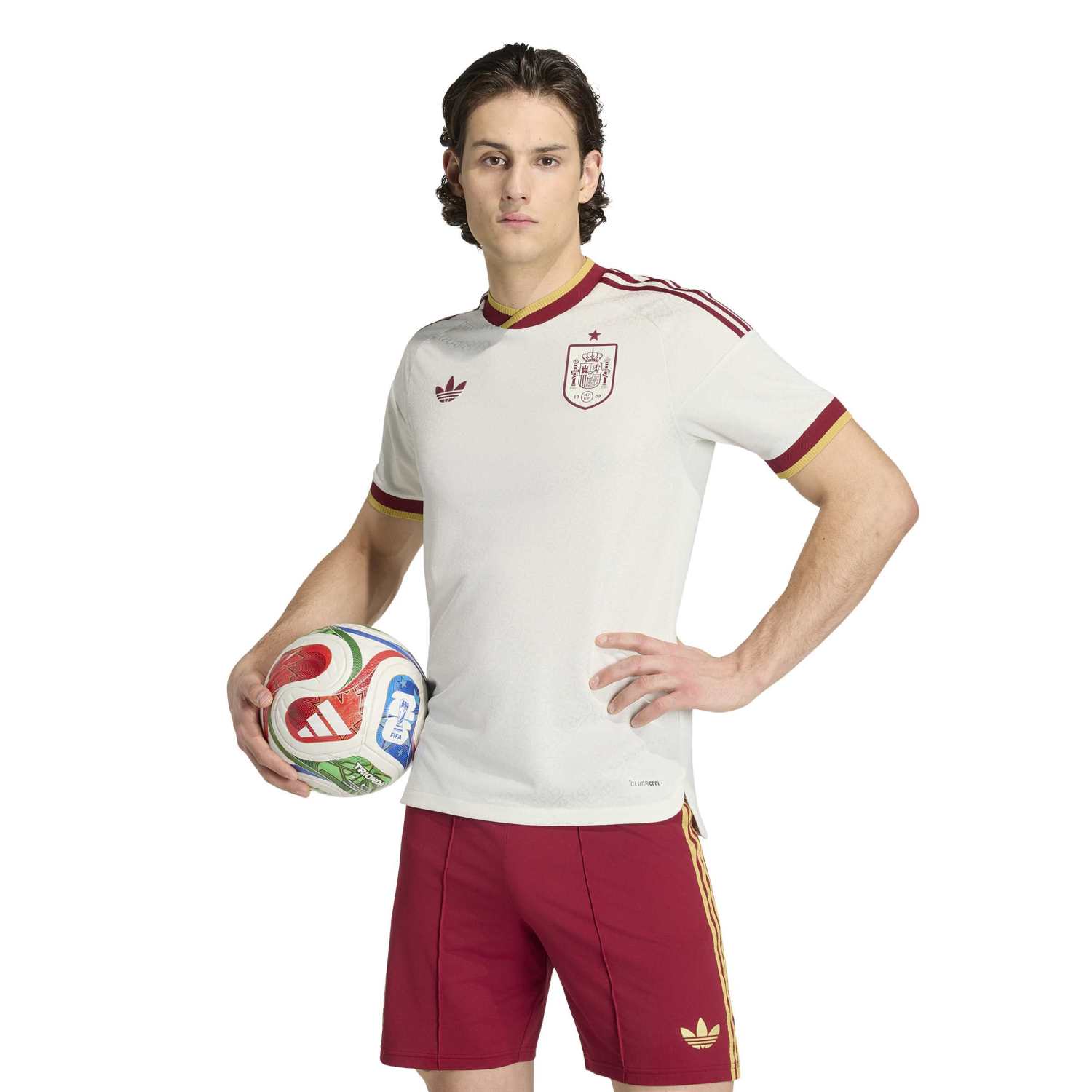 Spain Mens Authentic Away Jersey World Cup 2026 White - Image 4