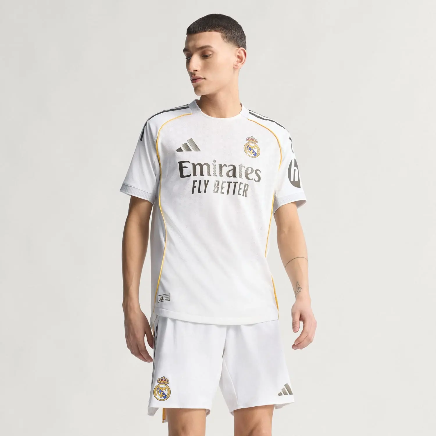 Mens Home Authentic Jersey 25/26 White - Image 6