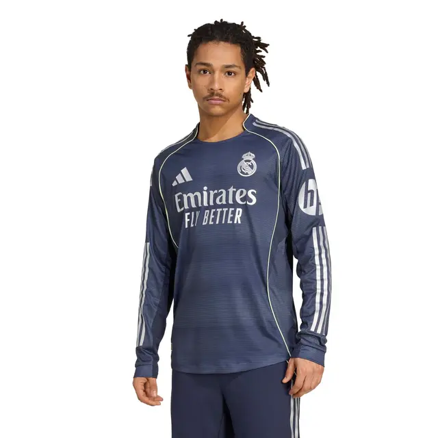 Mens Away Long Sleeve Authentic Jersey 25/26 Navy - Image 3