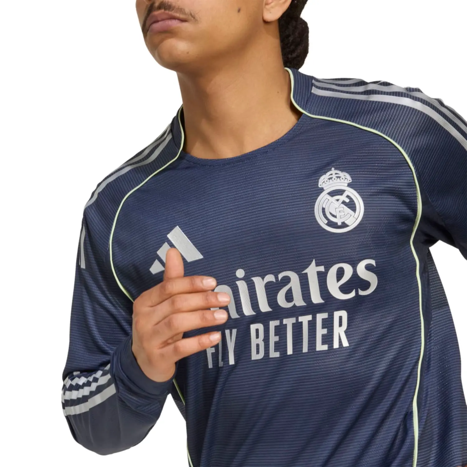 Mens Away Long Sleeve Authentic Jersey 25/26 Navy - Image 6