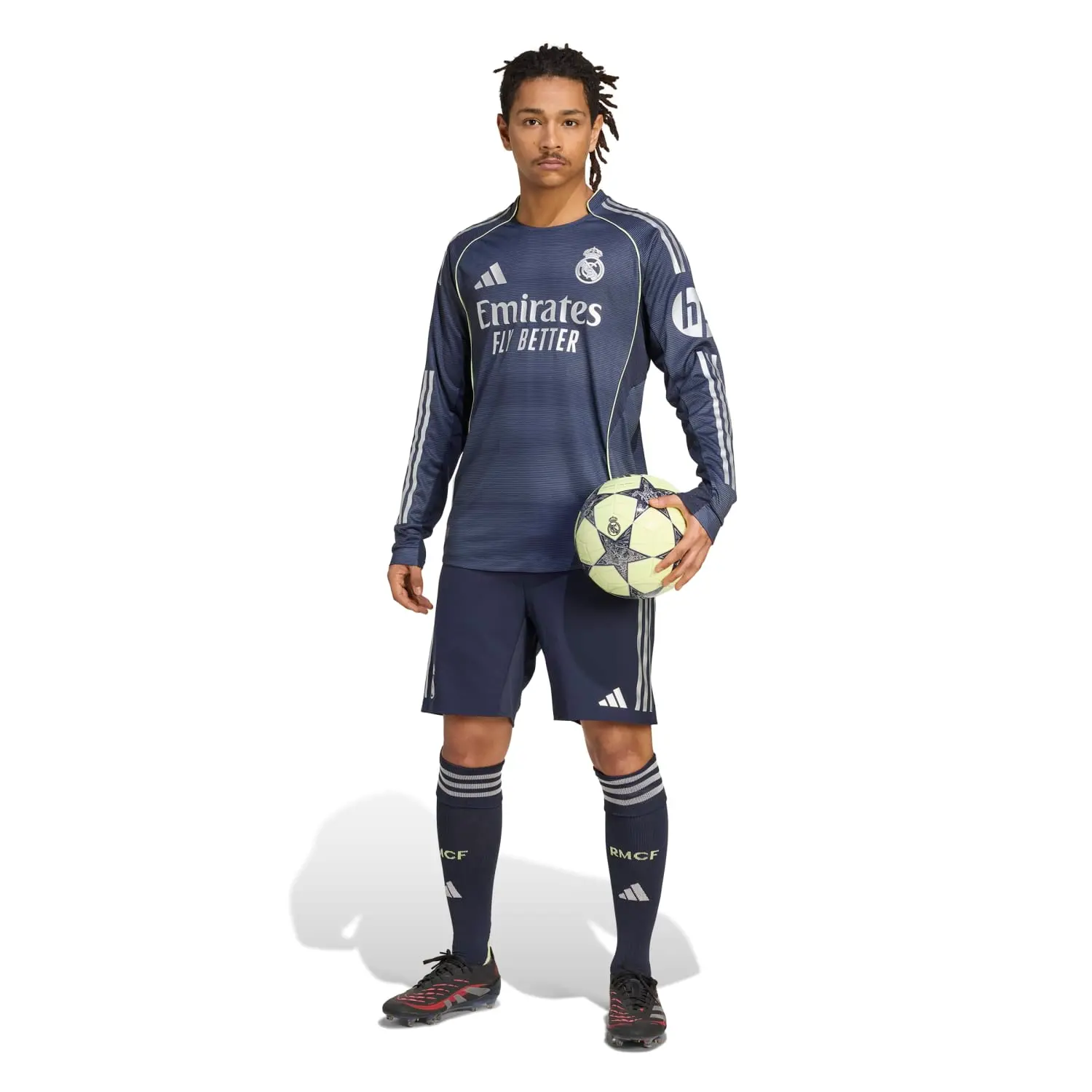 Mens Away Long Sleeve Authentic Jersey 25/26 Navy - Image 8