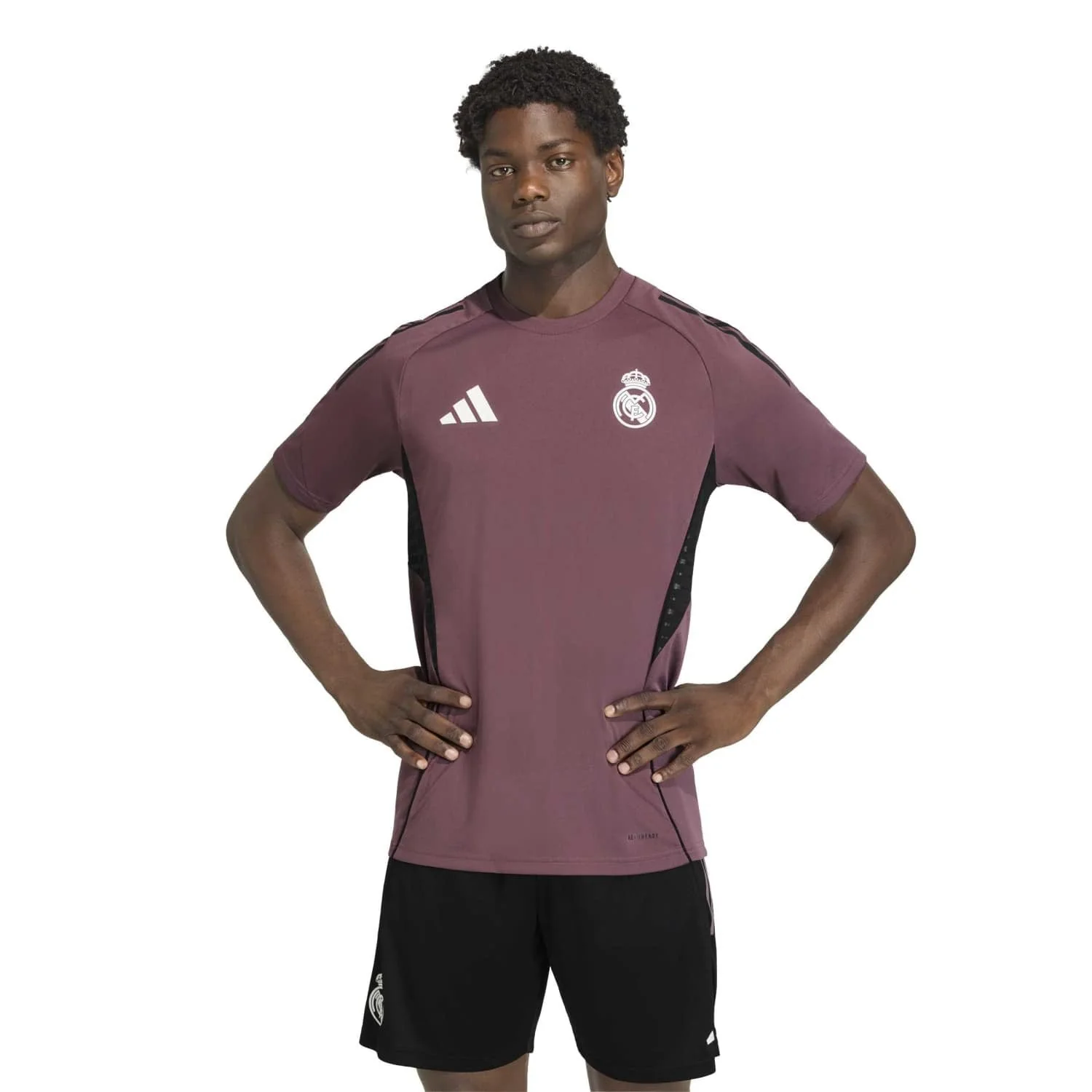 Mens adidas Training Shirt 25/26 Purple - Image 3