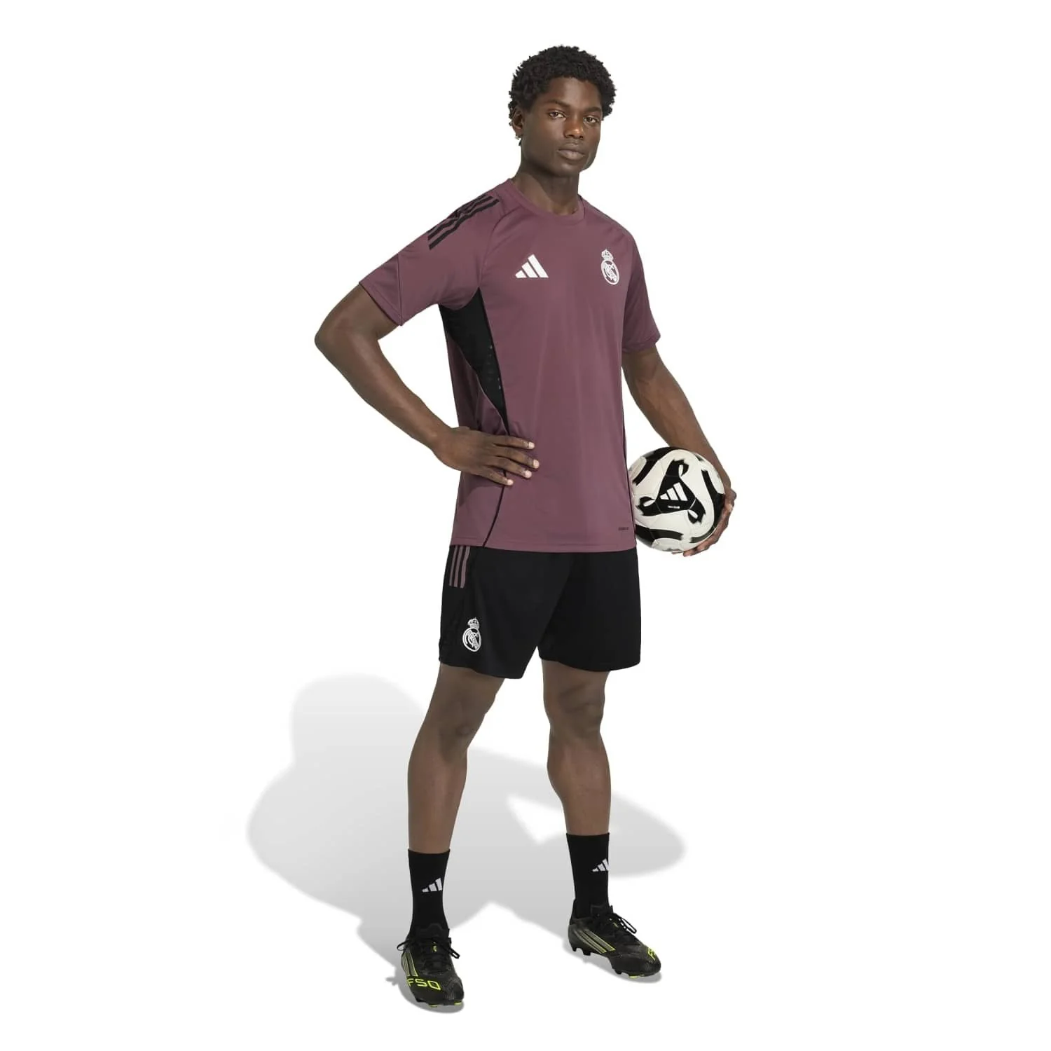 Mens adidas Training Shirt 25/26 Purple - Image 4