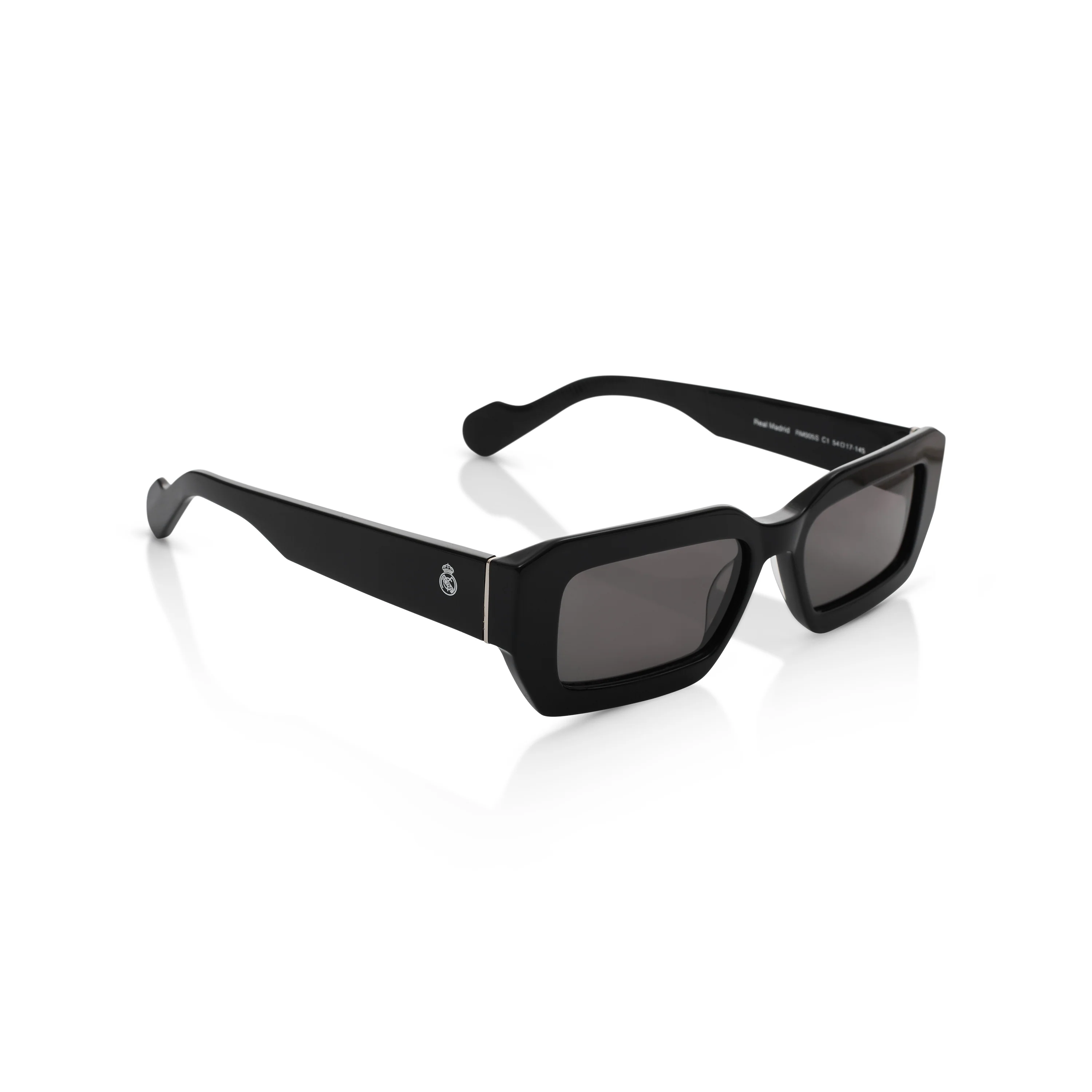 Square Real Madrid Acetate Sunglasses Black - Image 4