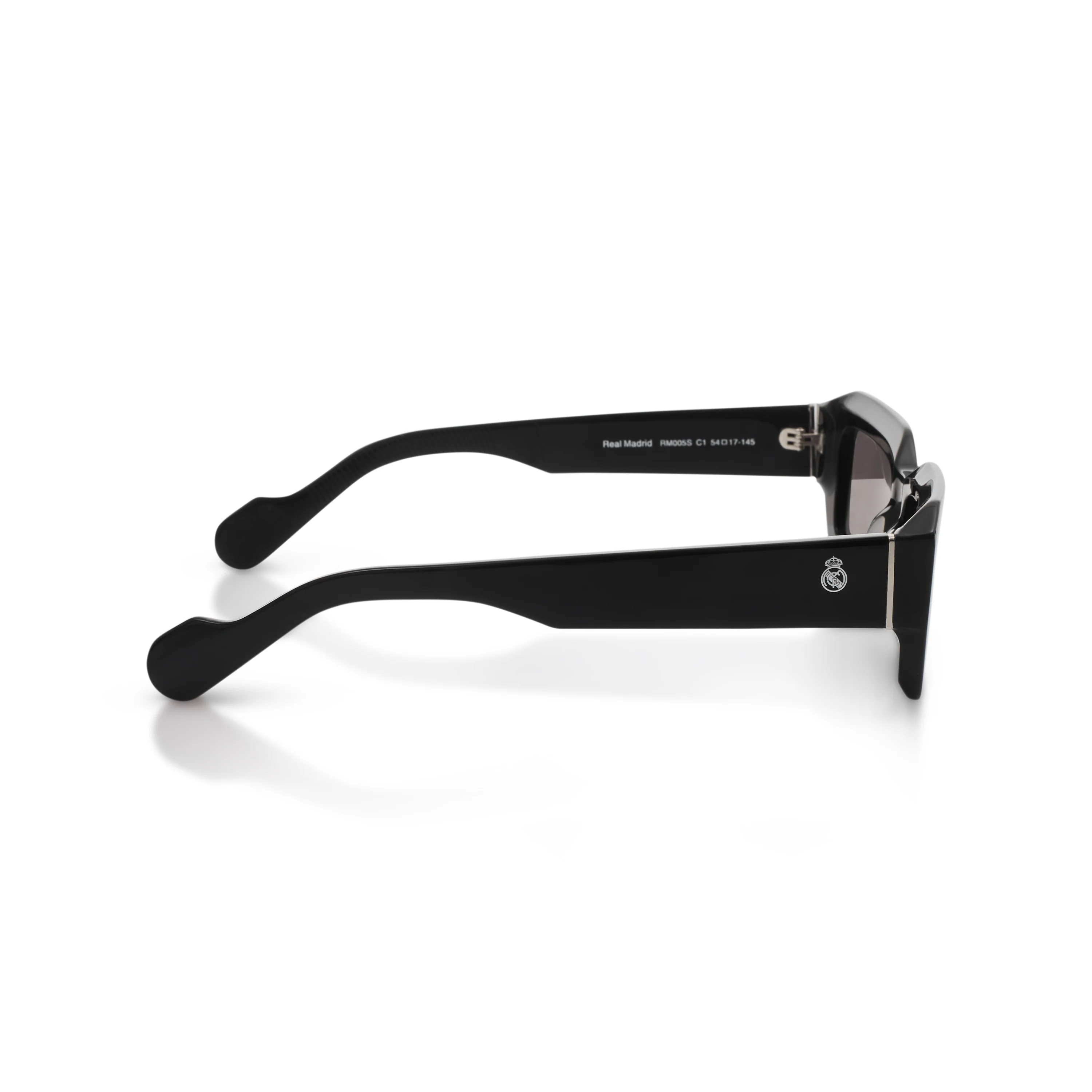 Square Real Madrid Acetate Sunglasses Black - Image 6