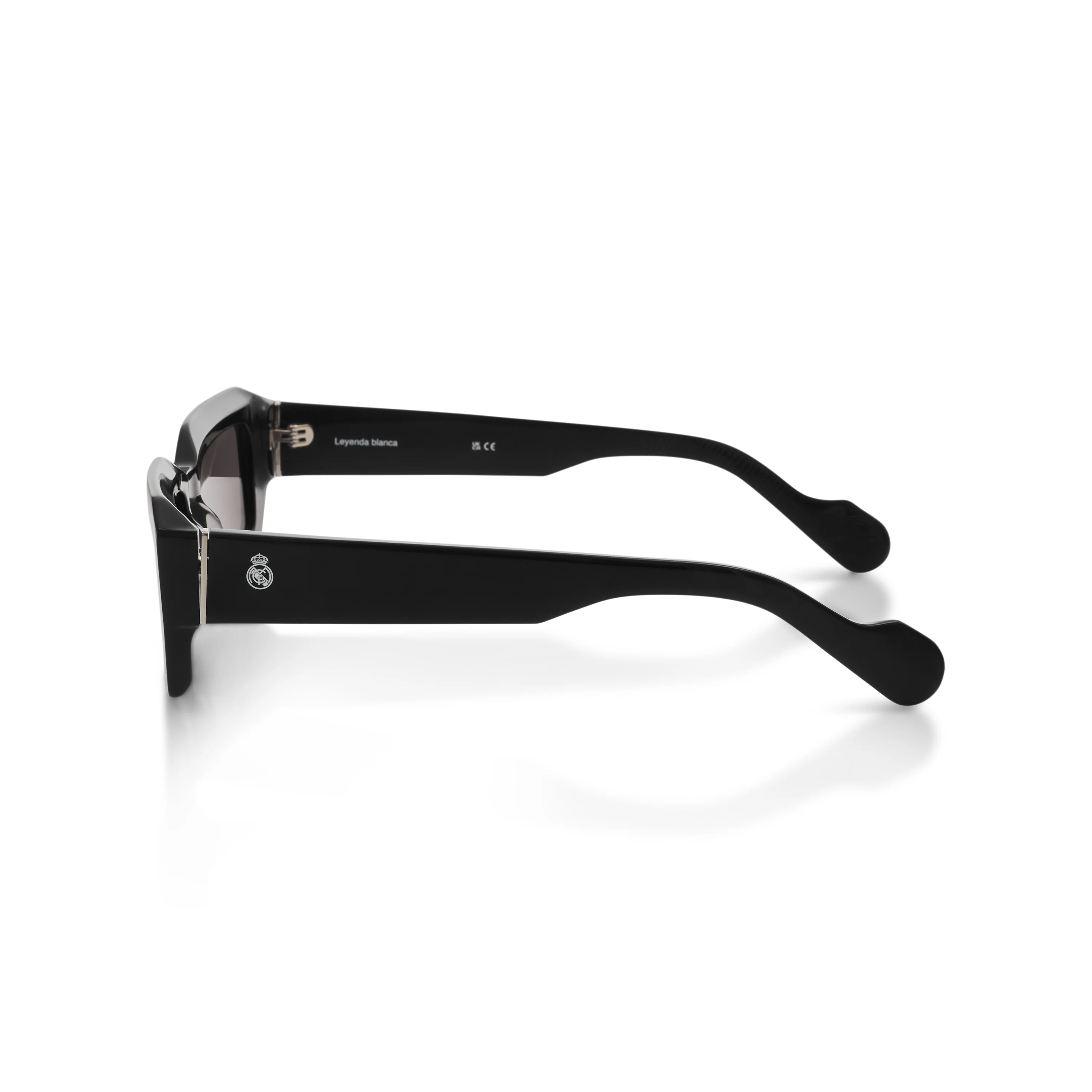 Square Real Madrid Acetate Sunglasses Black - Image 7