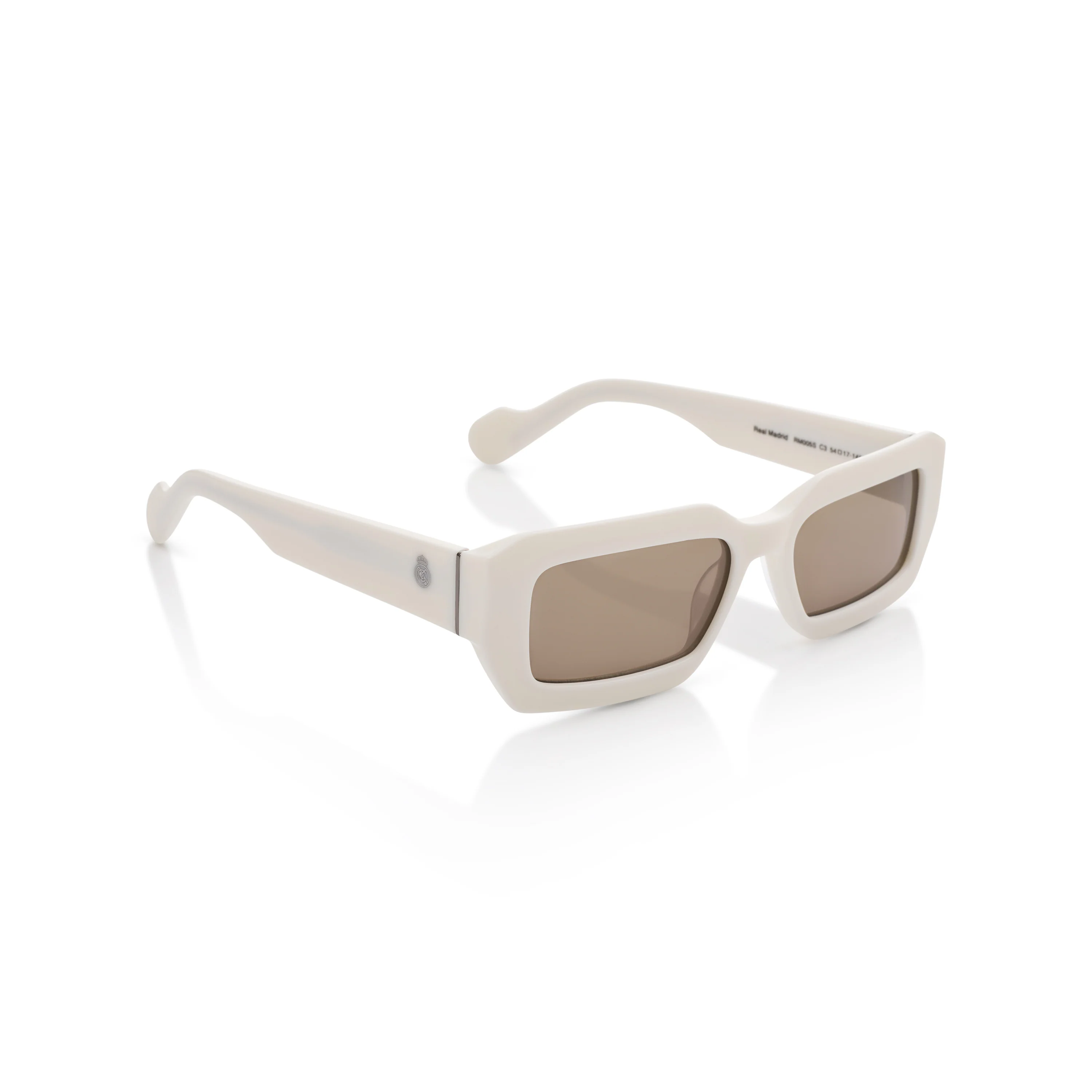 Square Real Madrid Acetate Sunglasses White - Image 4